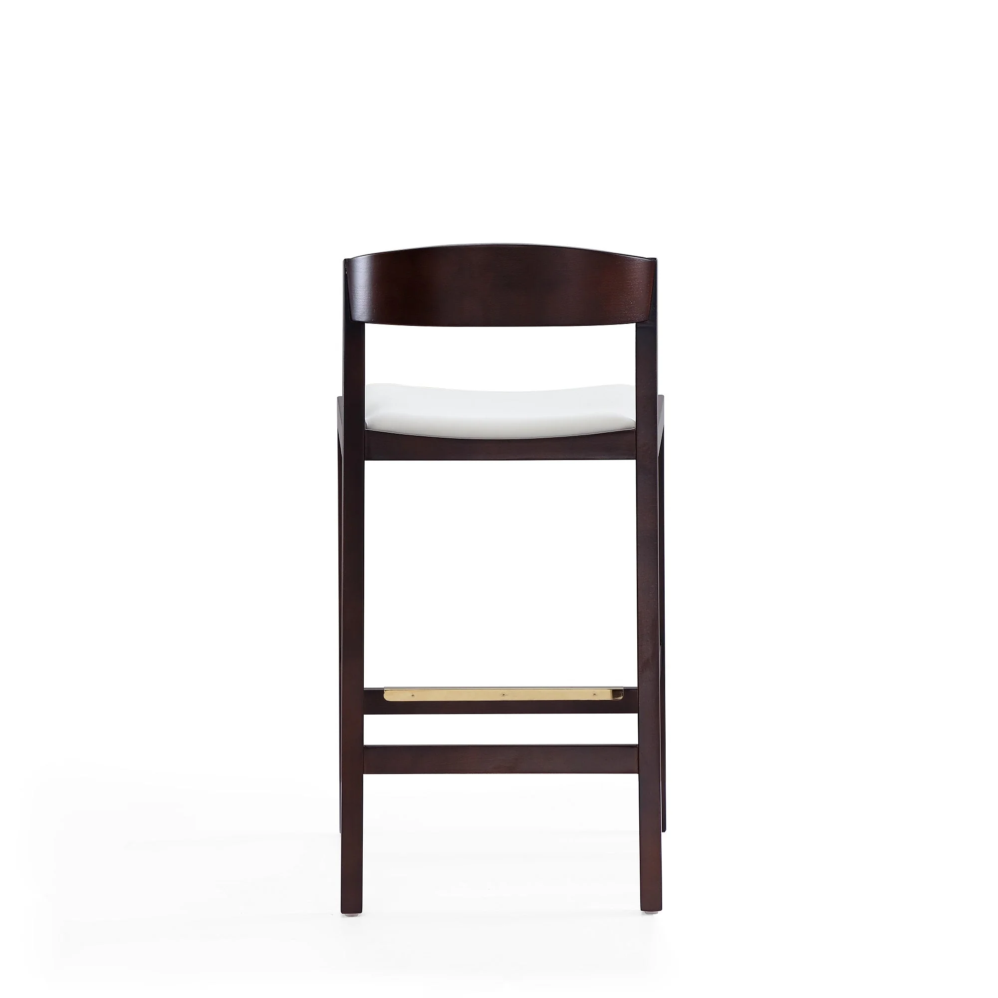 Klismos Counter Stool in Ivory and Dark Walnut - Image 6