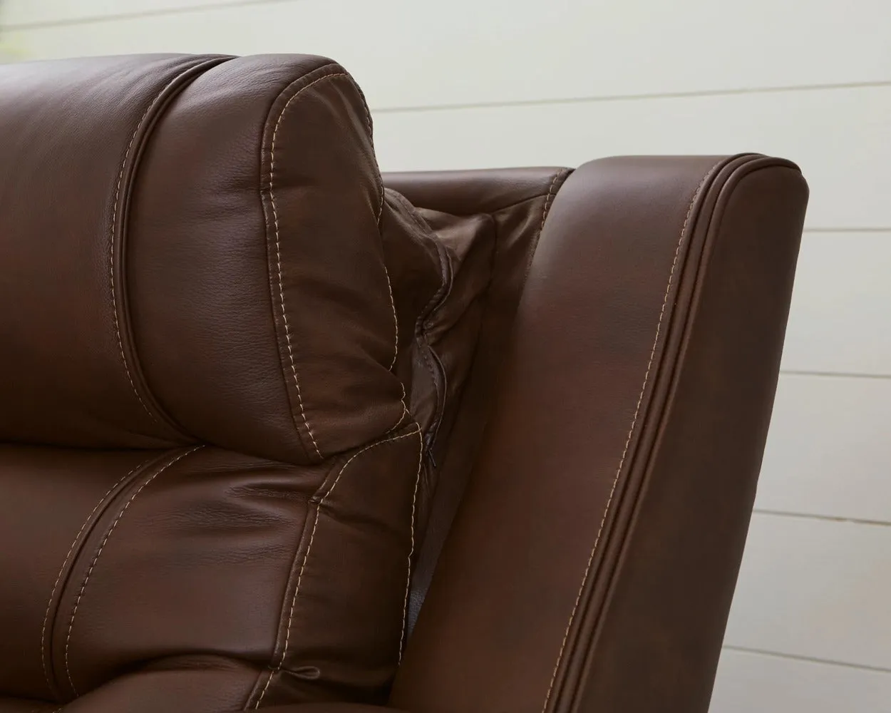 Knightington Brown Power Reclining Sofa w/Audio Seating - Image 8