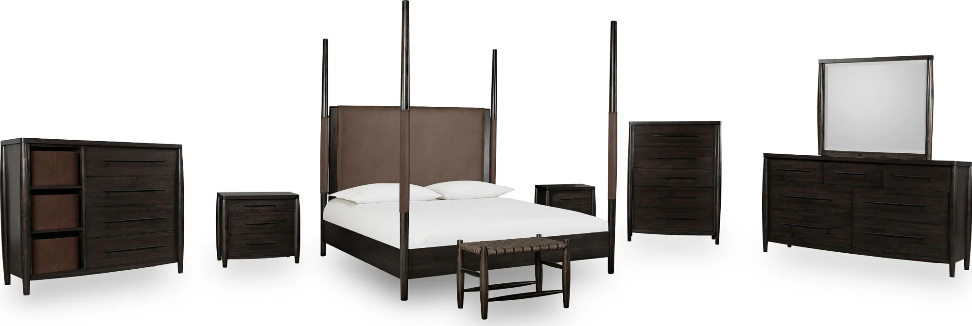 Koko Minx California King Upholstered Poster Bed - Image 10