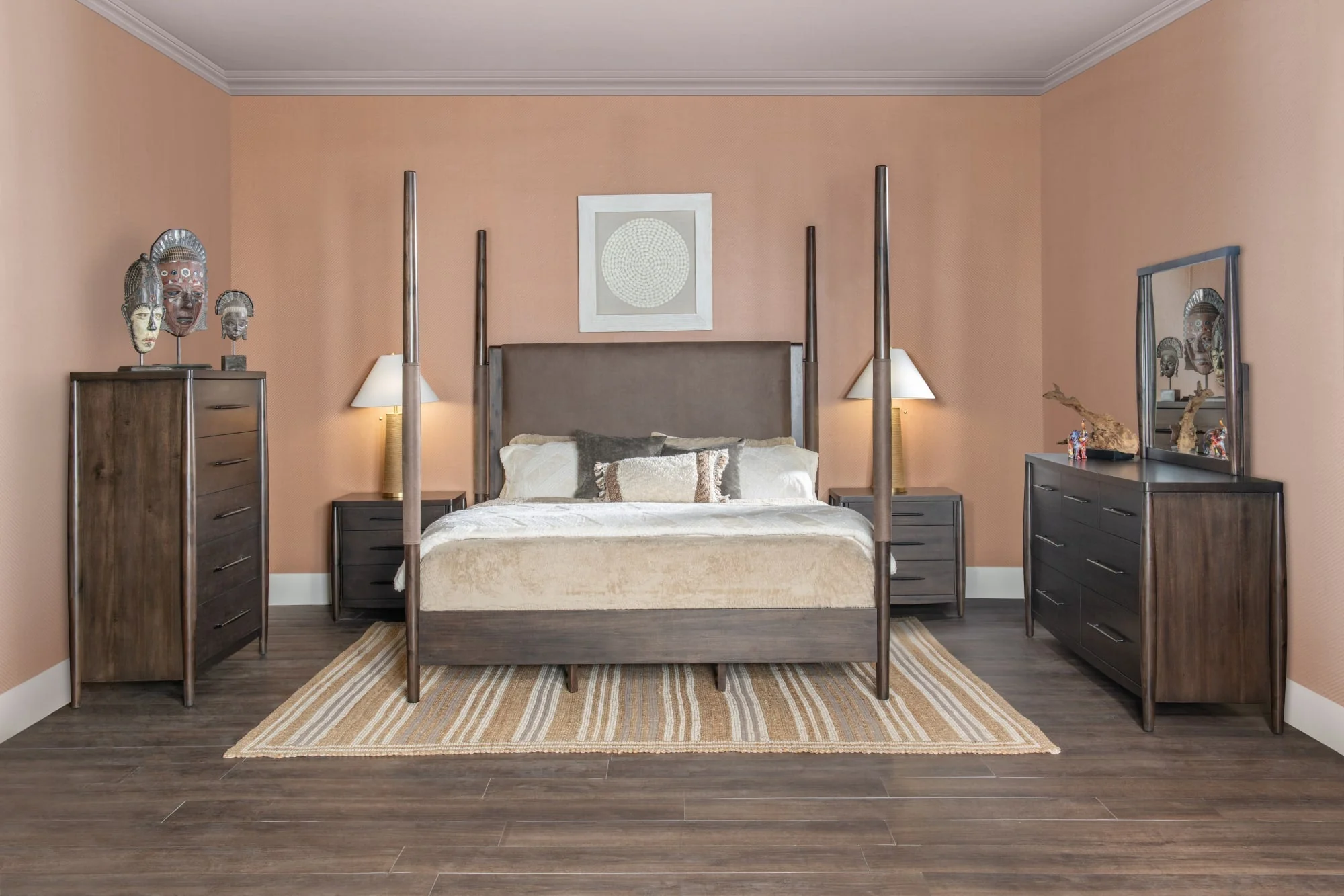Koko Minx King Upholstered Poster Bed - Image 12