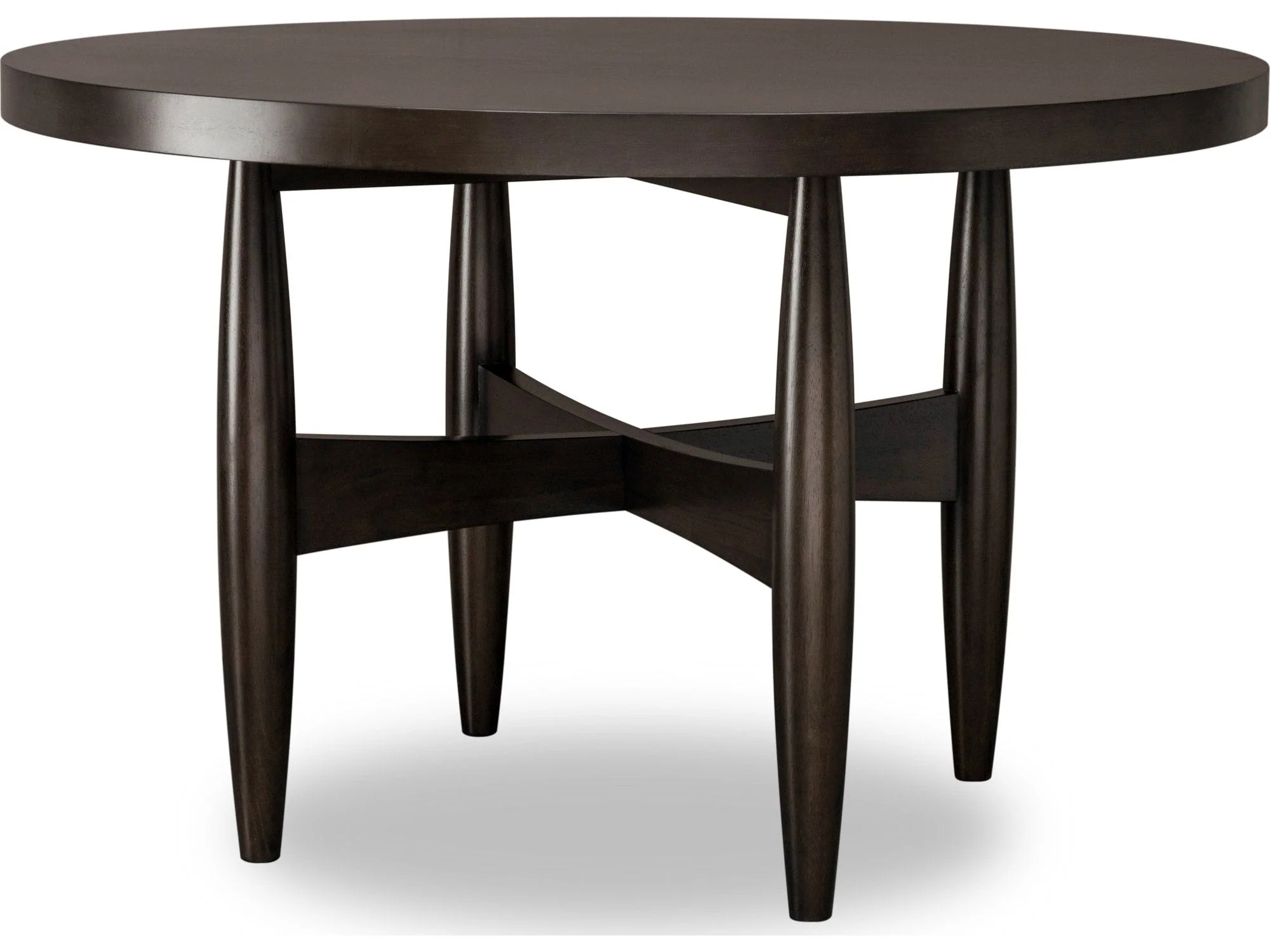 Koko Minx Round Acacia Wood Dining Table - Image 2