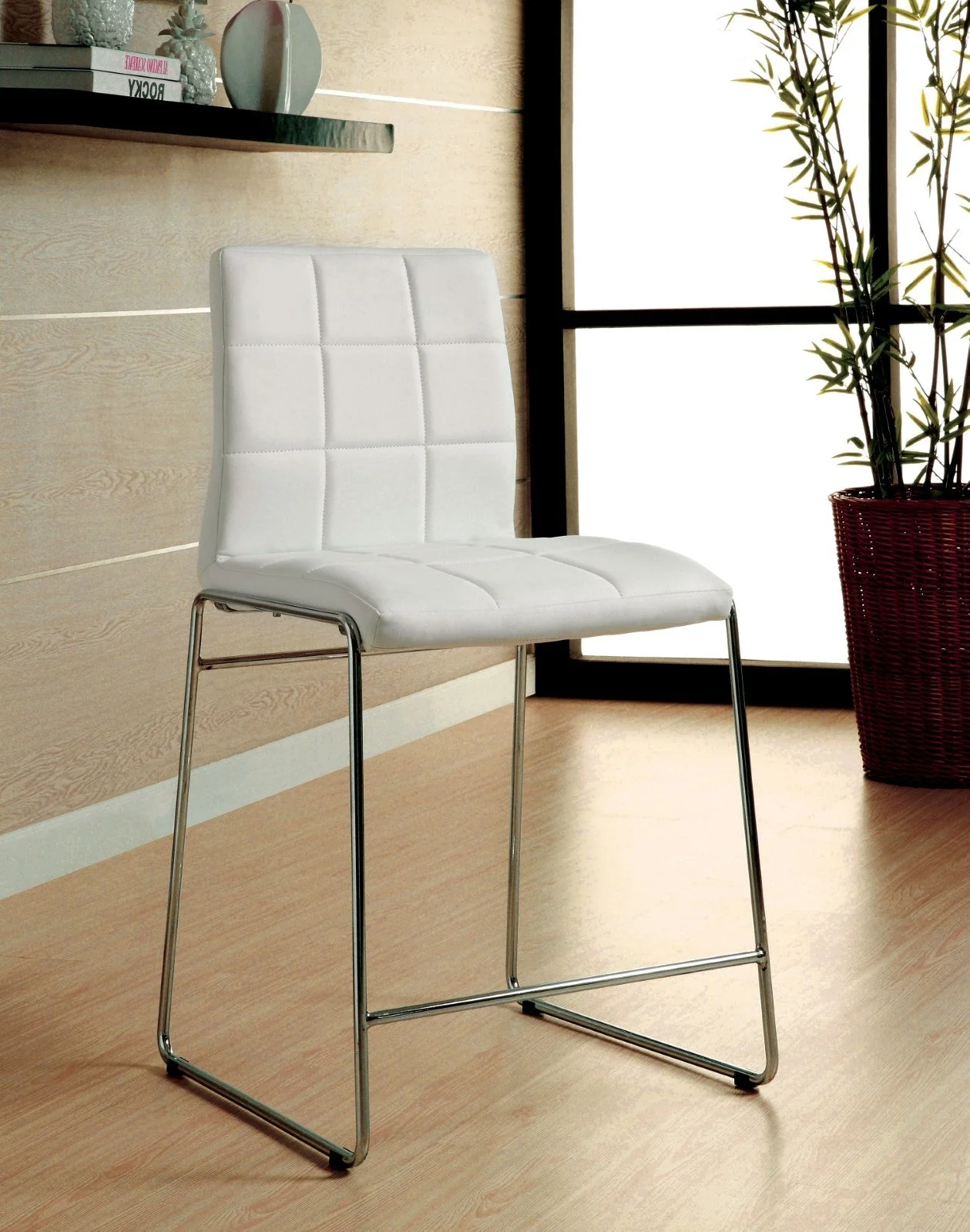 Kona White Counter Height Chair