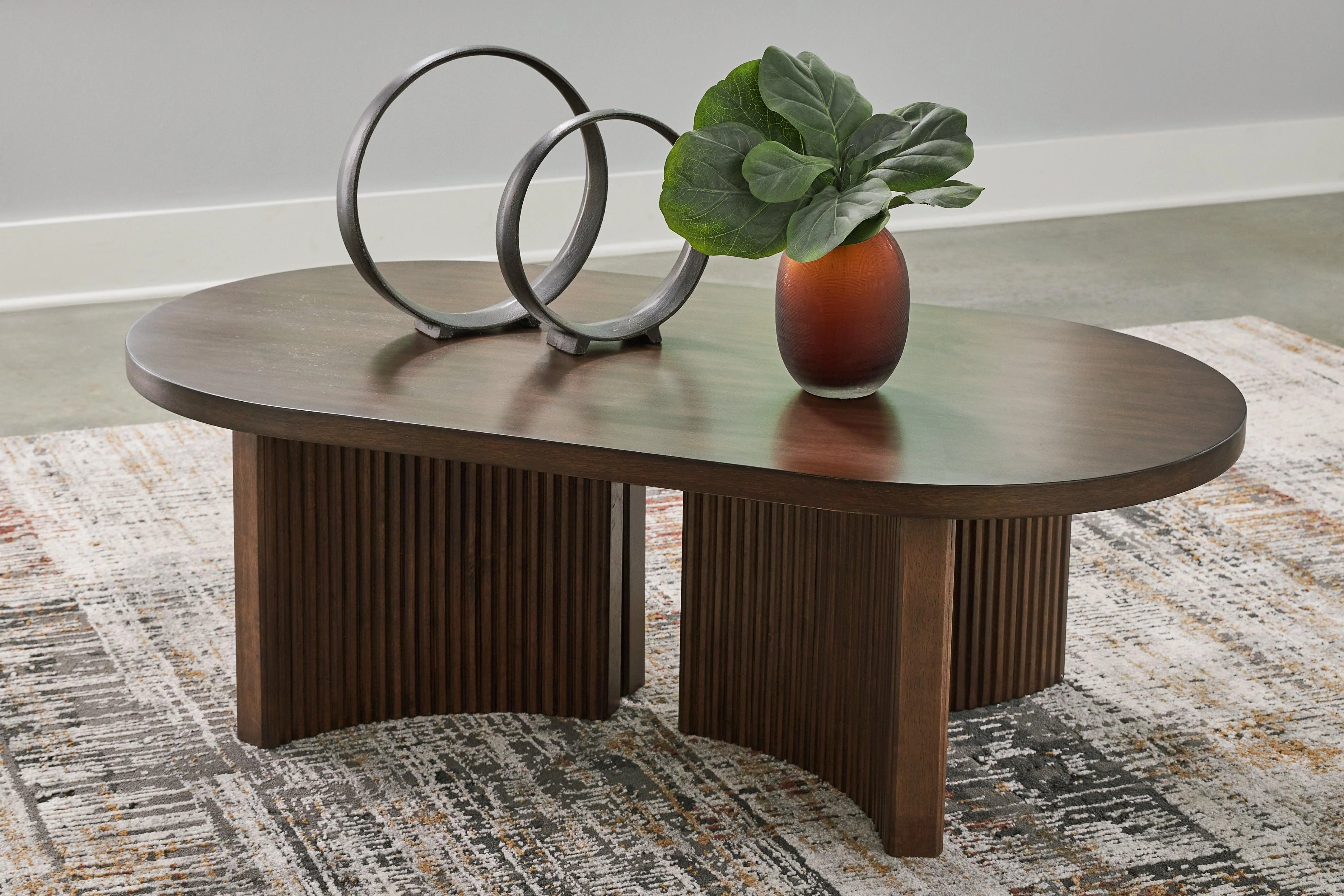 Korestone Dark Brown Coffee Table - Image 9