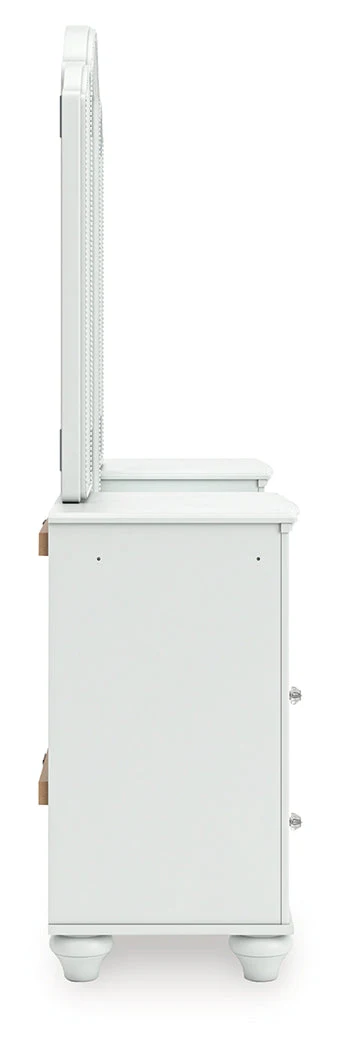 Kozlani White Vanity with Mirror - Image 8