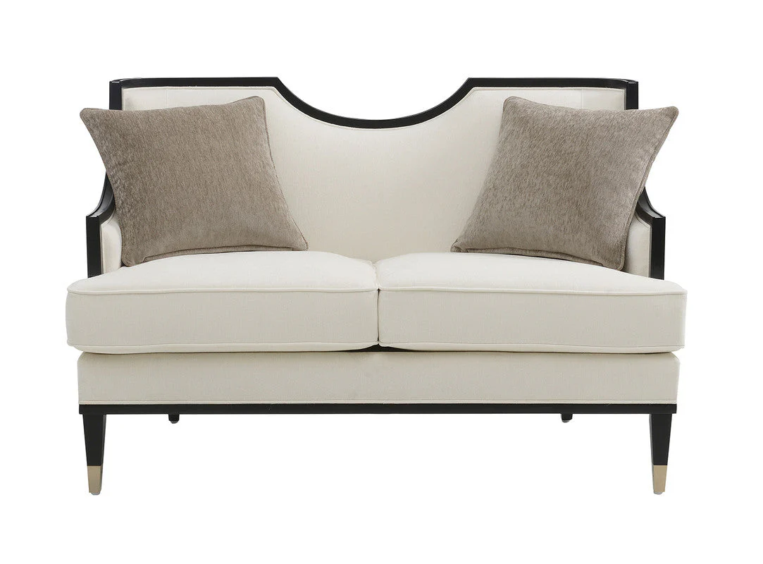La Salle White Loveseat - Image 4