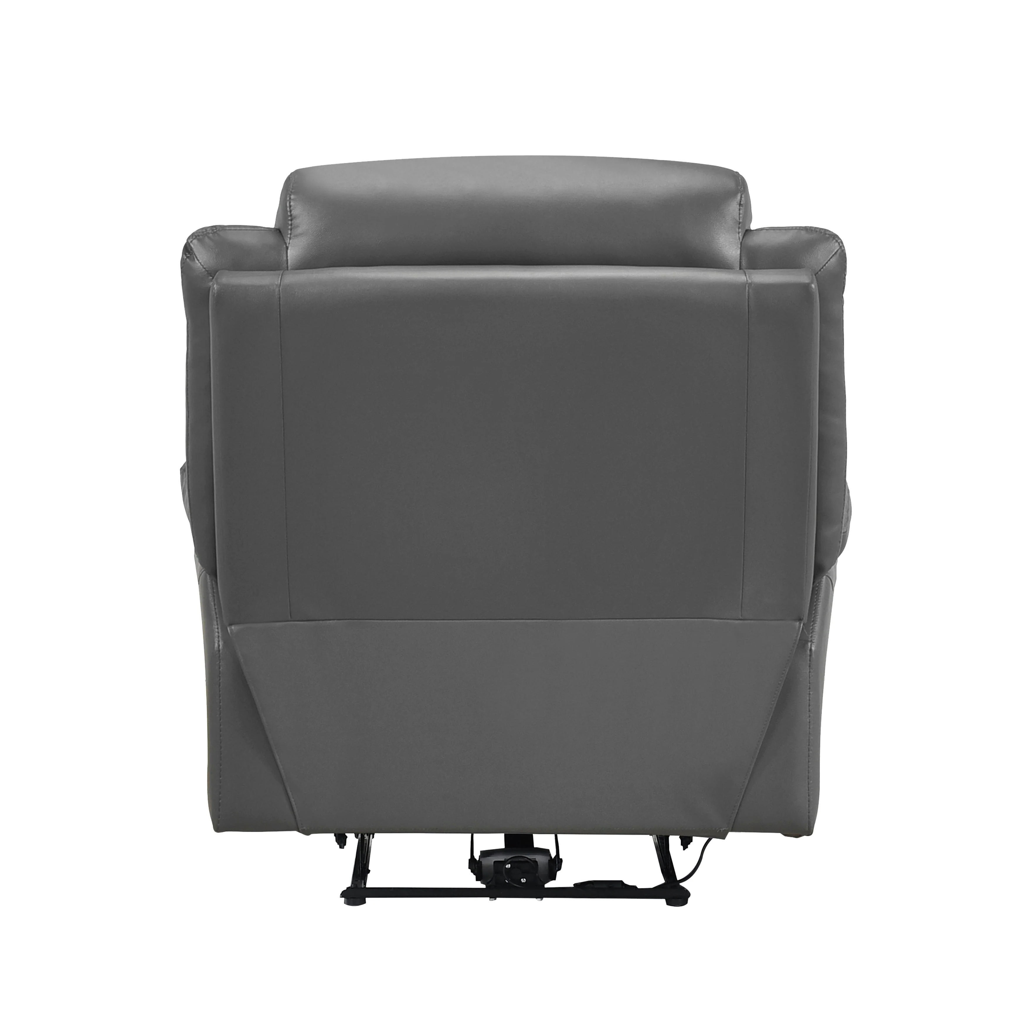 Laconia Dark Gray Leather Power Reclining Chair - Image 5