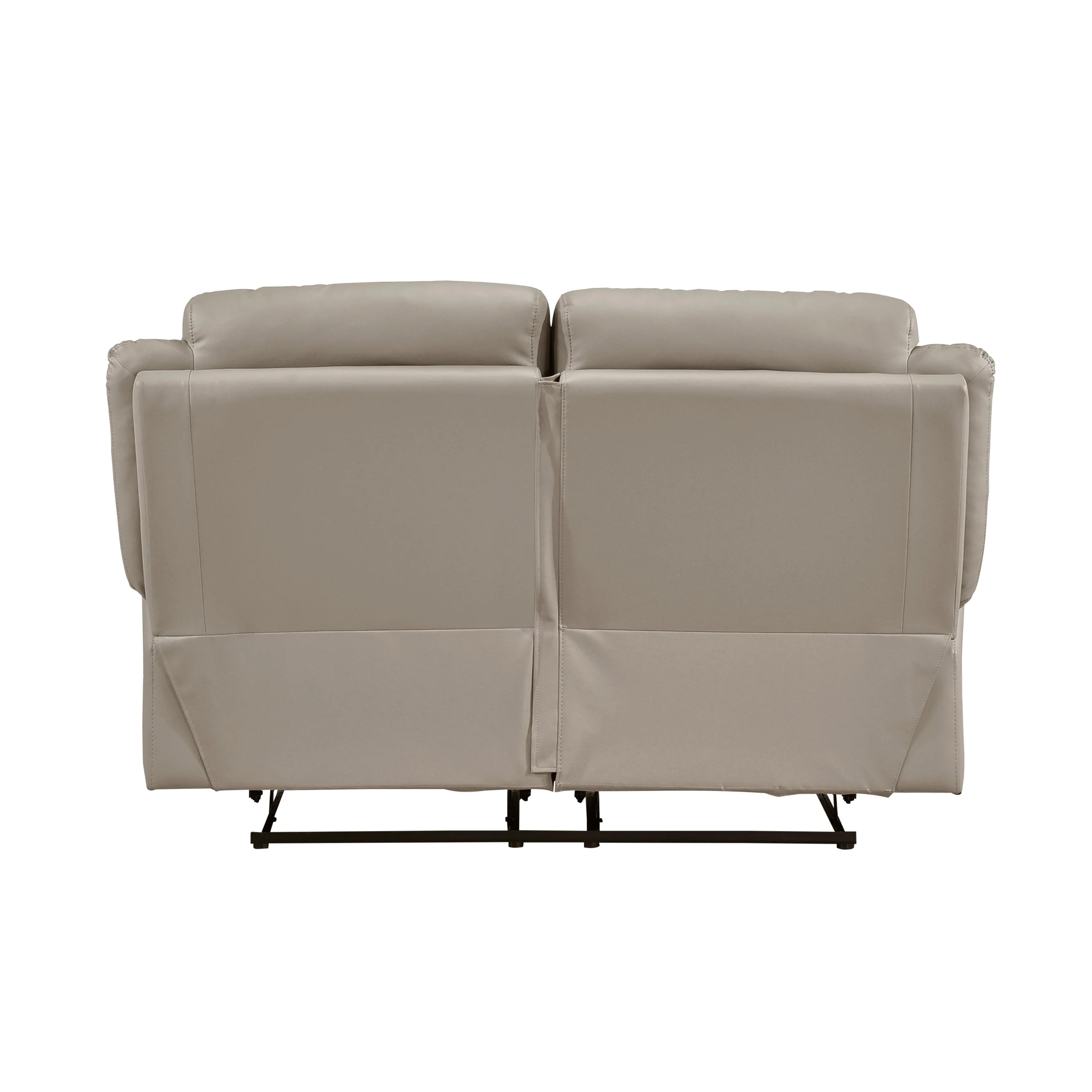 Laconia Latte Leather Double Reclining Living Room Set - Image 10