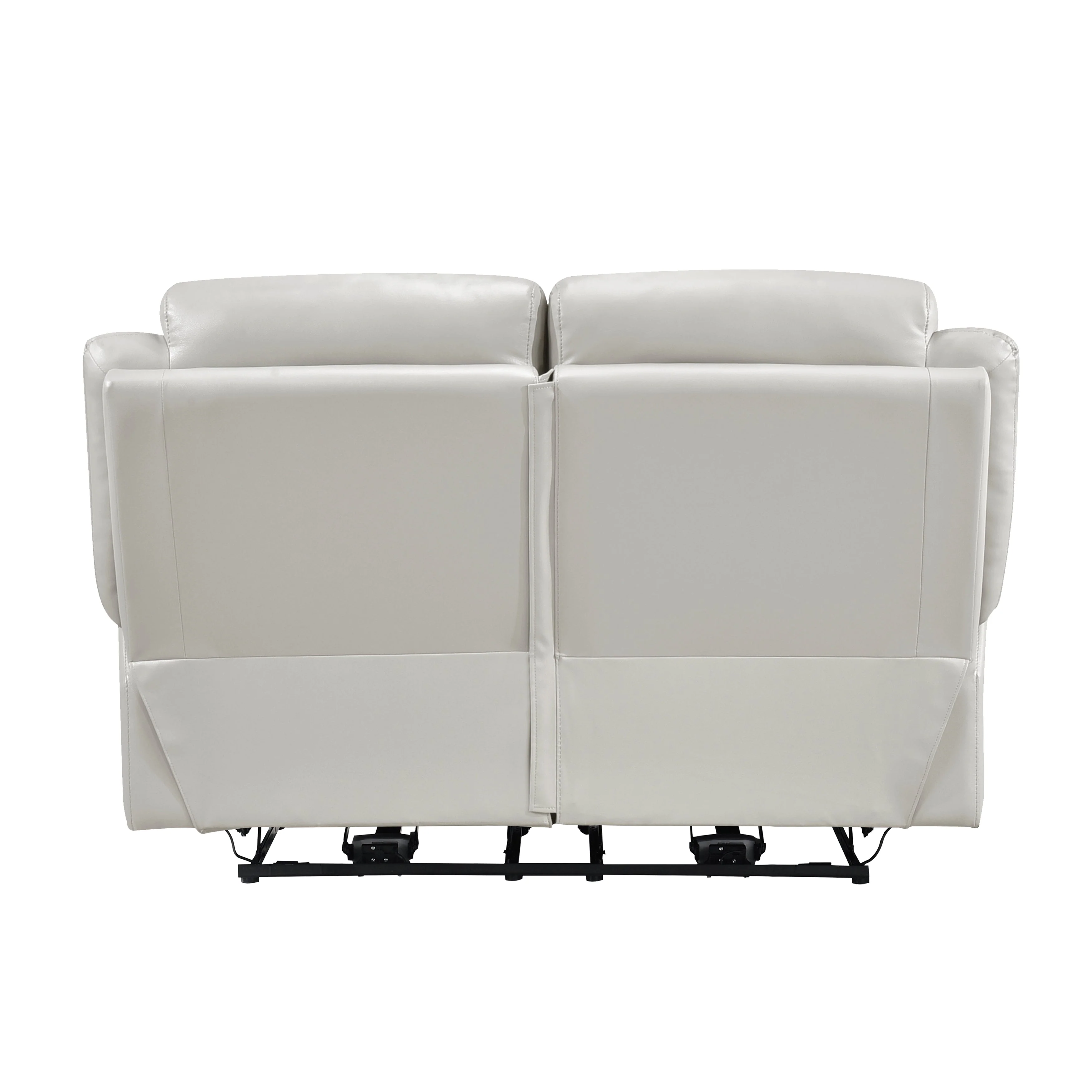 Laconia Silver Leather Power Double Reclining Living Room Set - Image 10