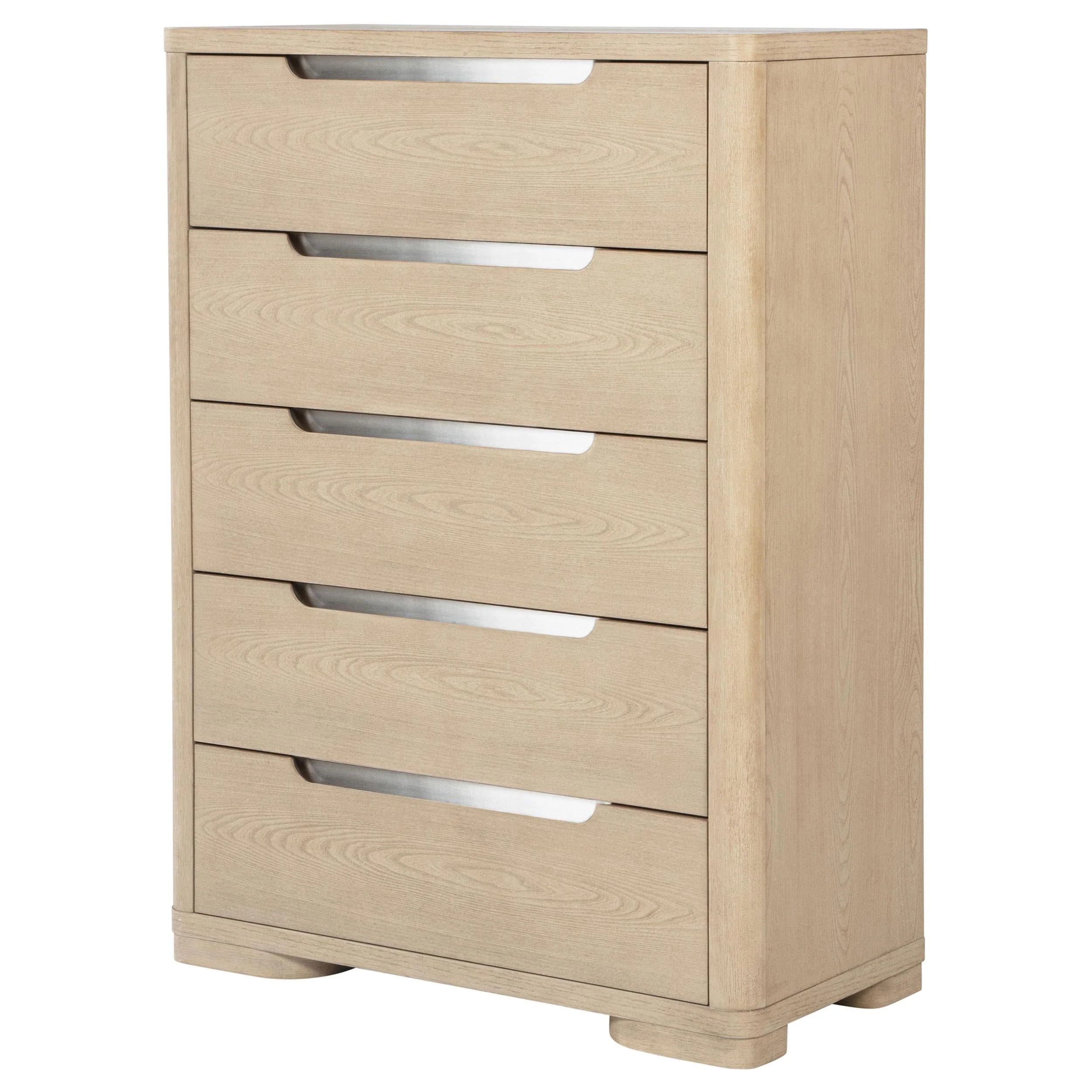 Ladera 5-drawer Bedroom Chest of Drawers Light Elm - Image 4