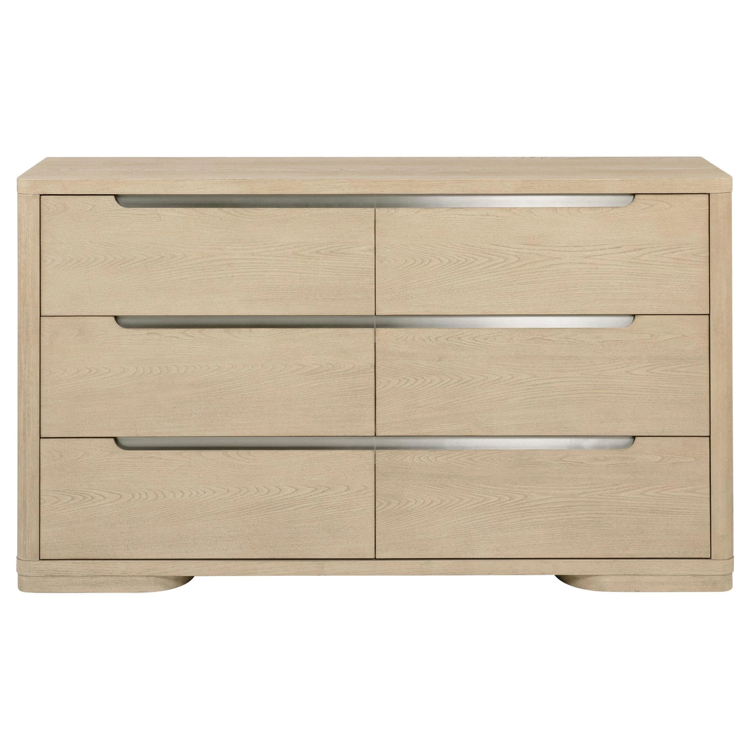 Ladera Light Elm 6-Drawer Bedroom Dresser - Image 2