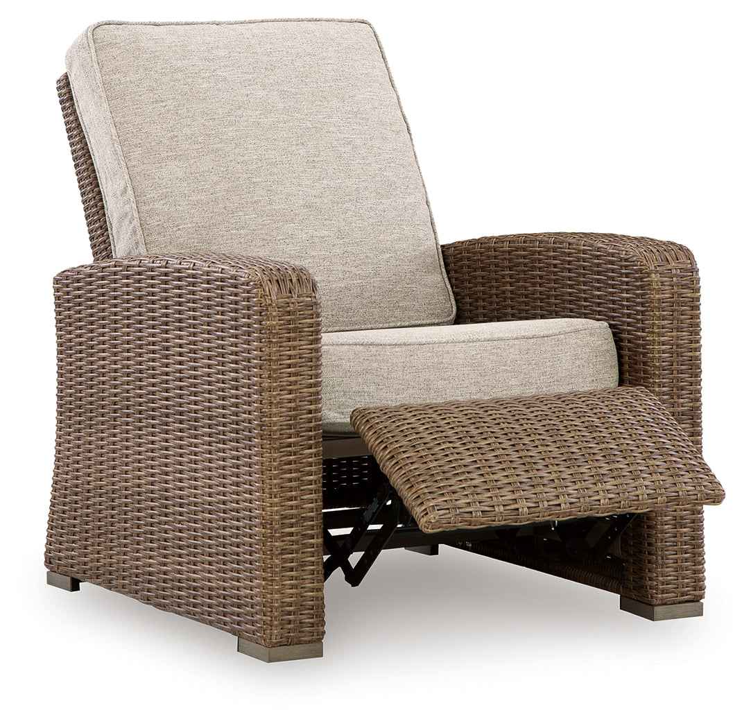 Laguna Heights Beige Outdoor Recliner