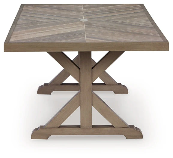 Laguna Heights RECT Dining Table w/UMB OPT - Image 6