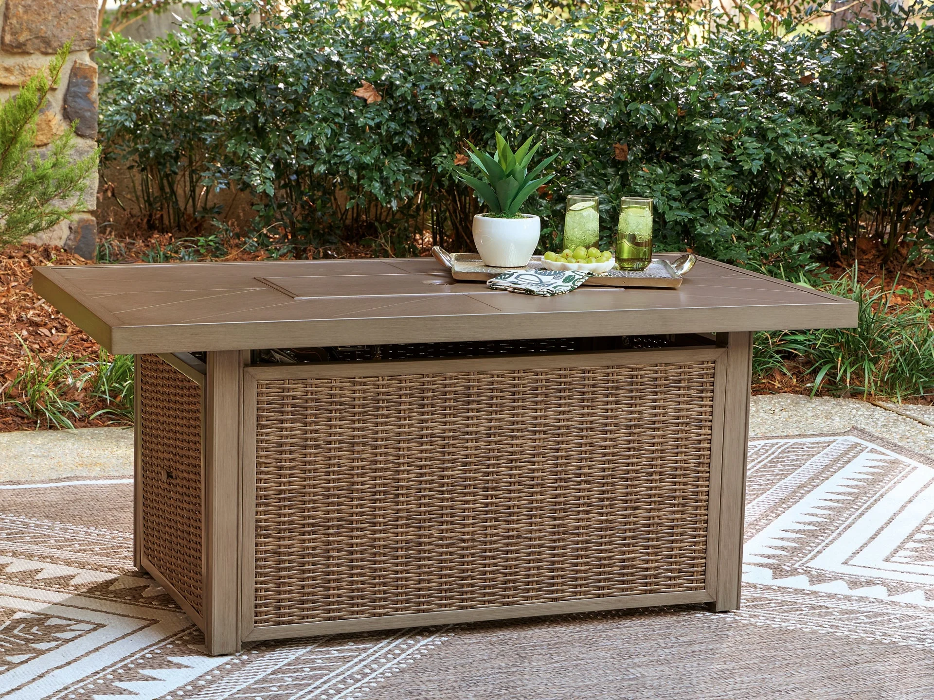 Laguna Heights Rectangular Fire Pit Table - Image 6