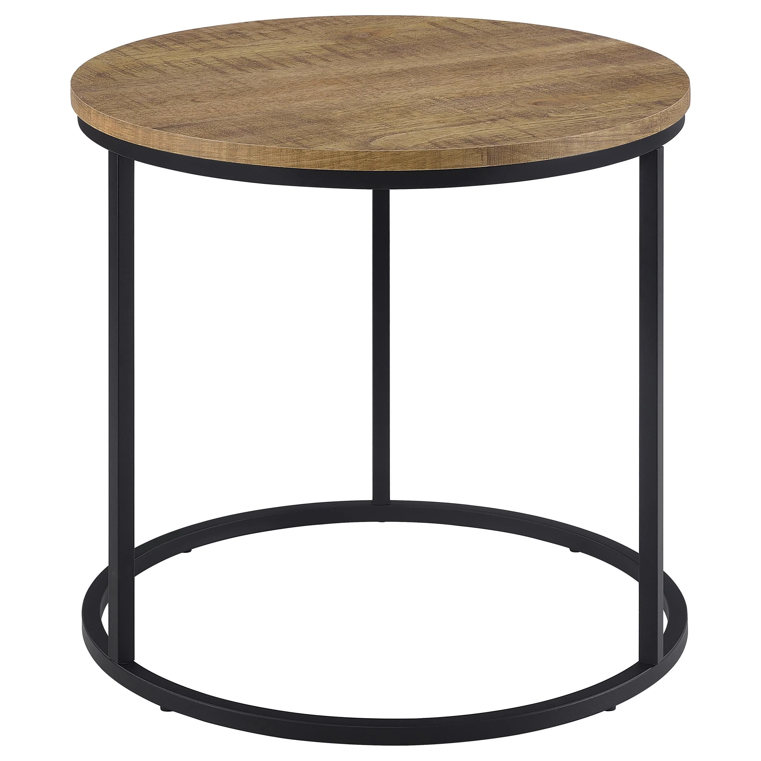 Lainey Mango Round Occasional Side End Table - Image 3