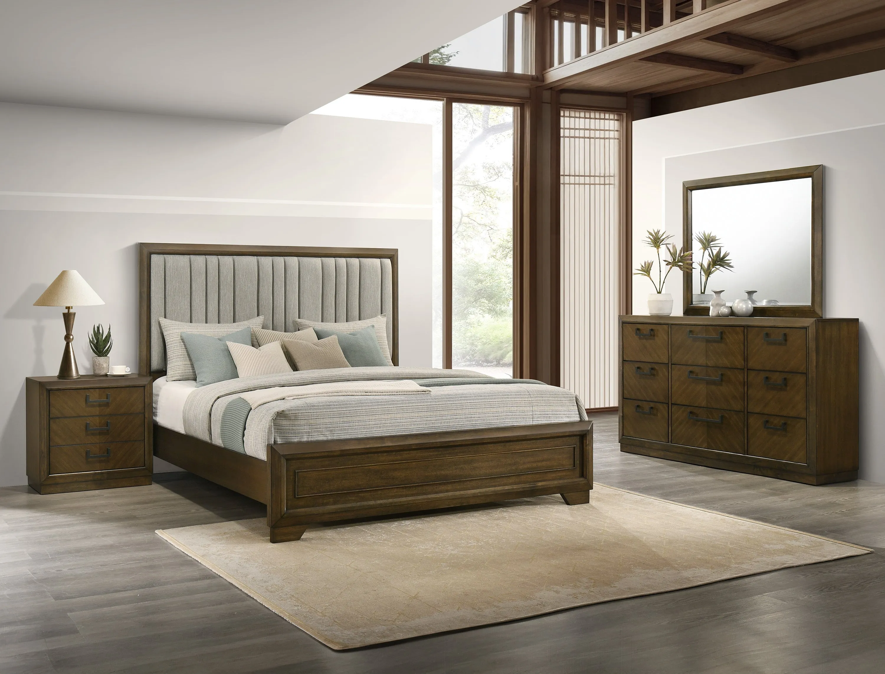 Lakecrest Brown Panel Bedroom Set - Image 2
