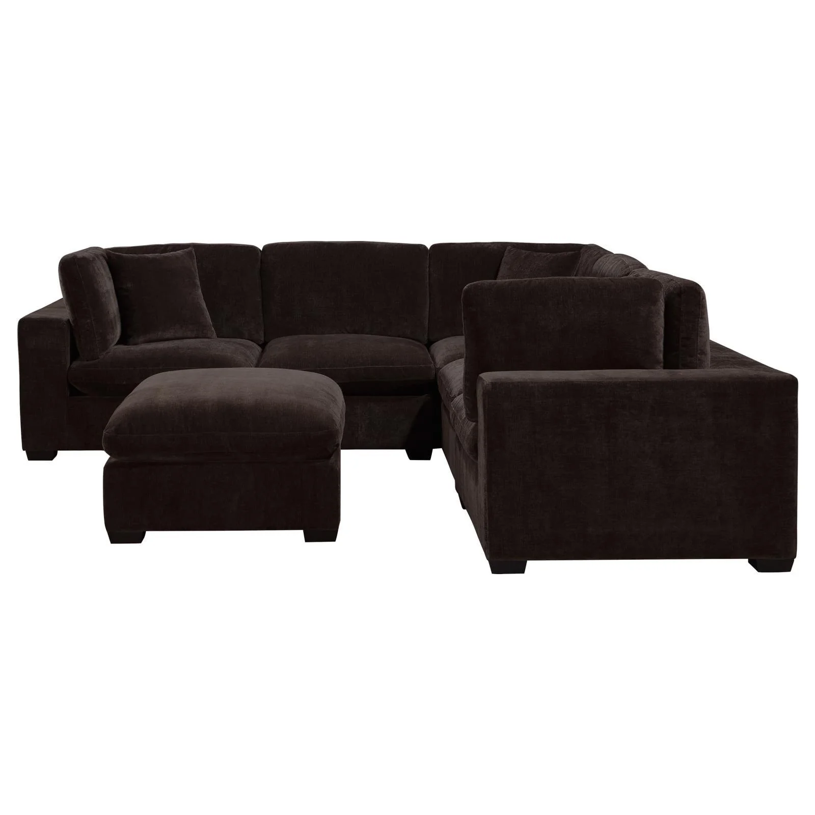 Lakeview Dark Chocolate 5-piece Upholstered Modular Sectional Sofa - Image 4