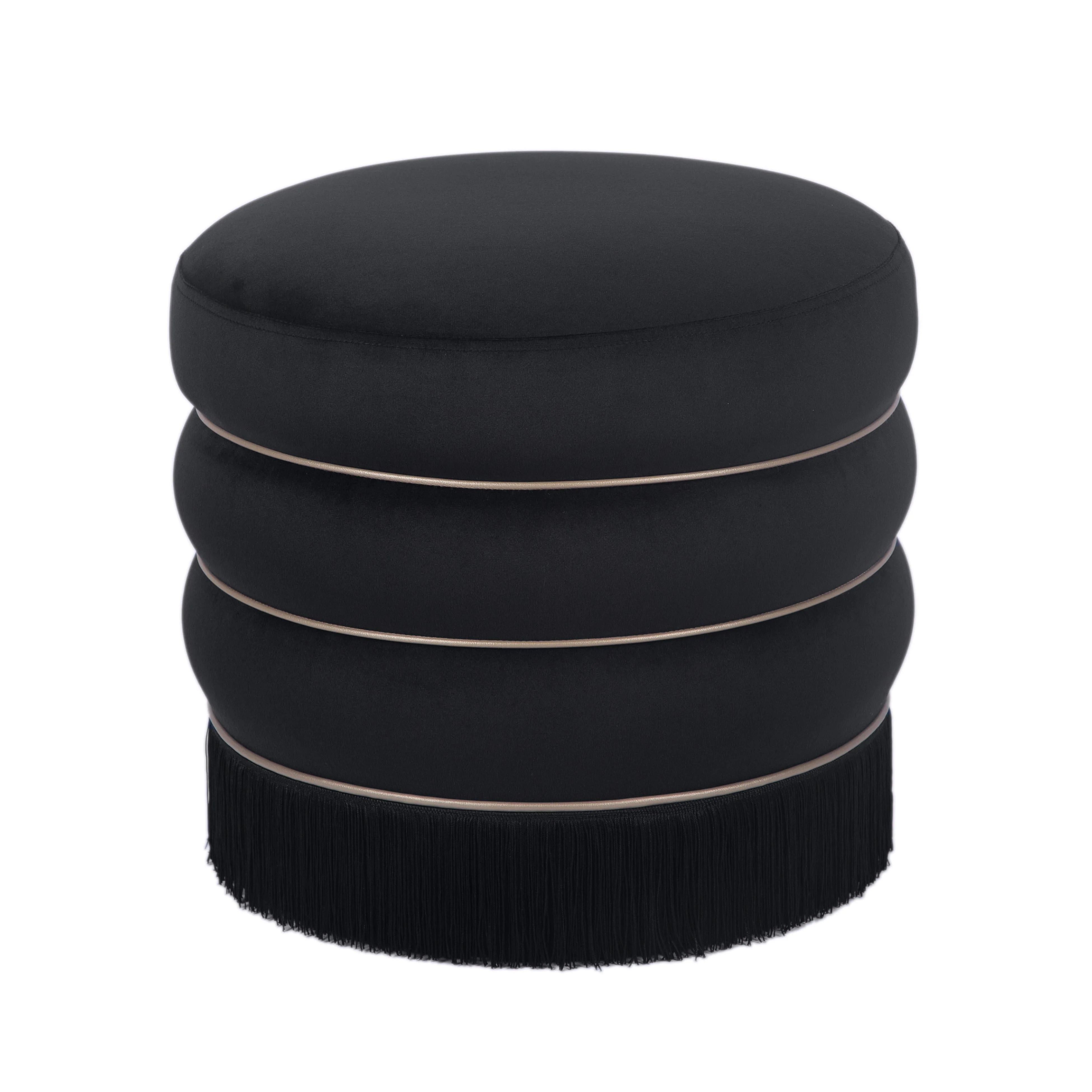 Lakka Velvet Ottoman - Image 17
