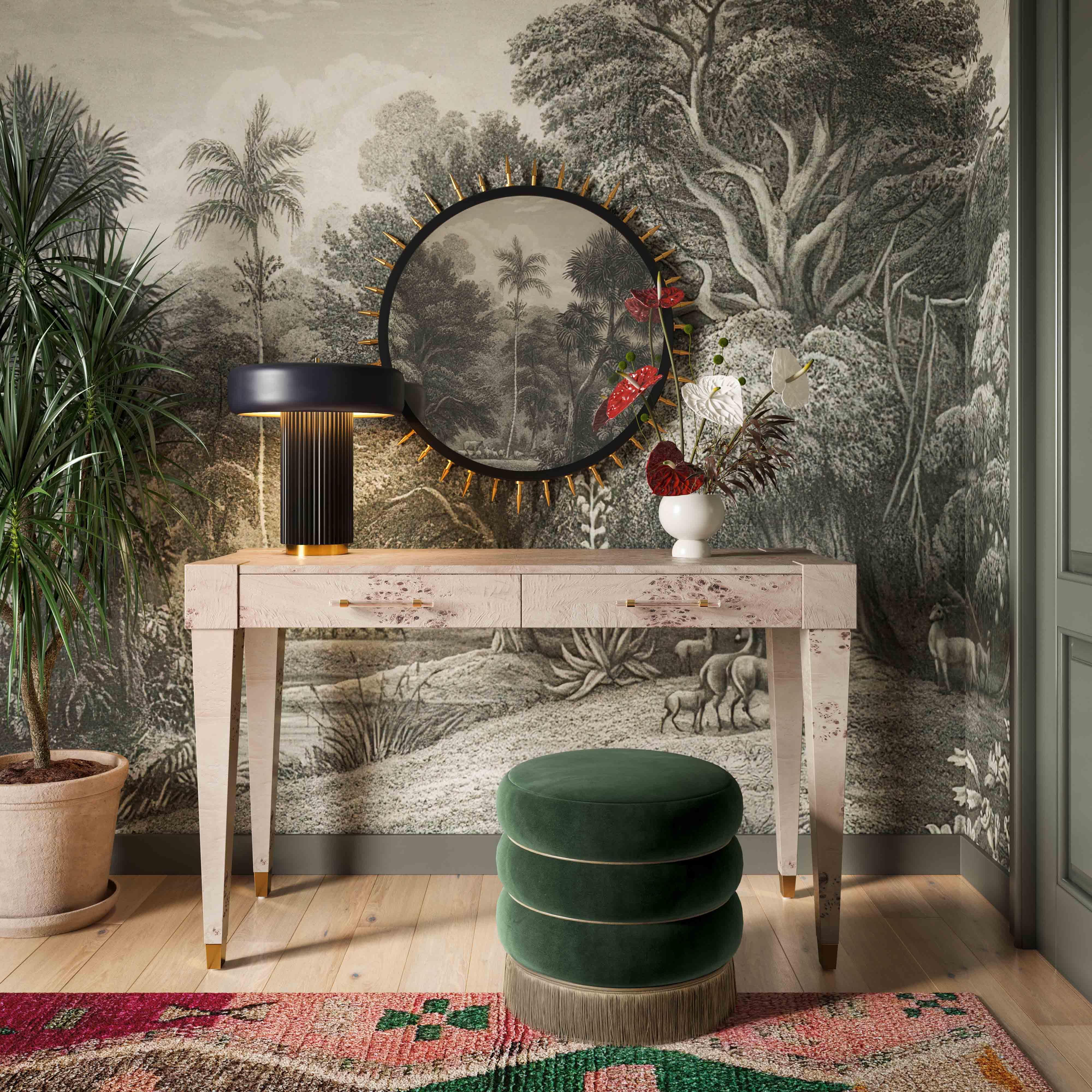 Lakka Velvet Ottoman - Image 2
