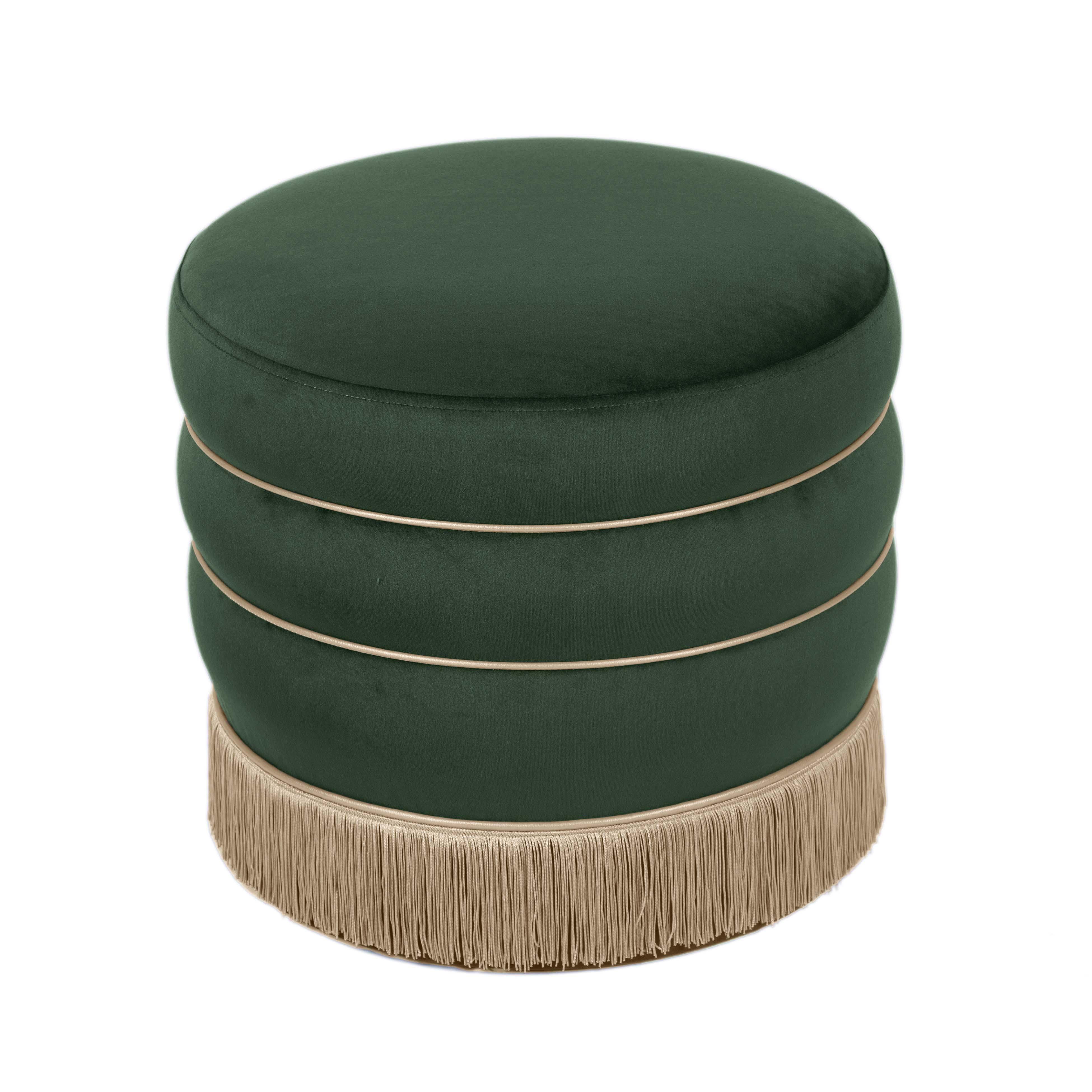 Lakka Velvet Ottoman - Image 4