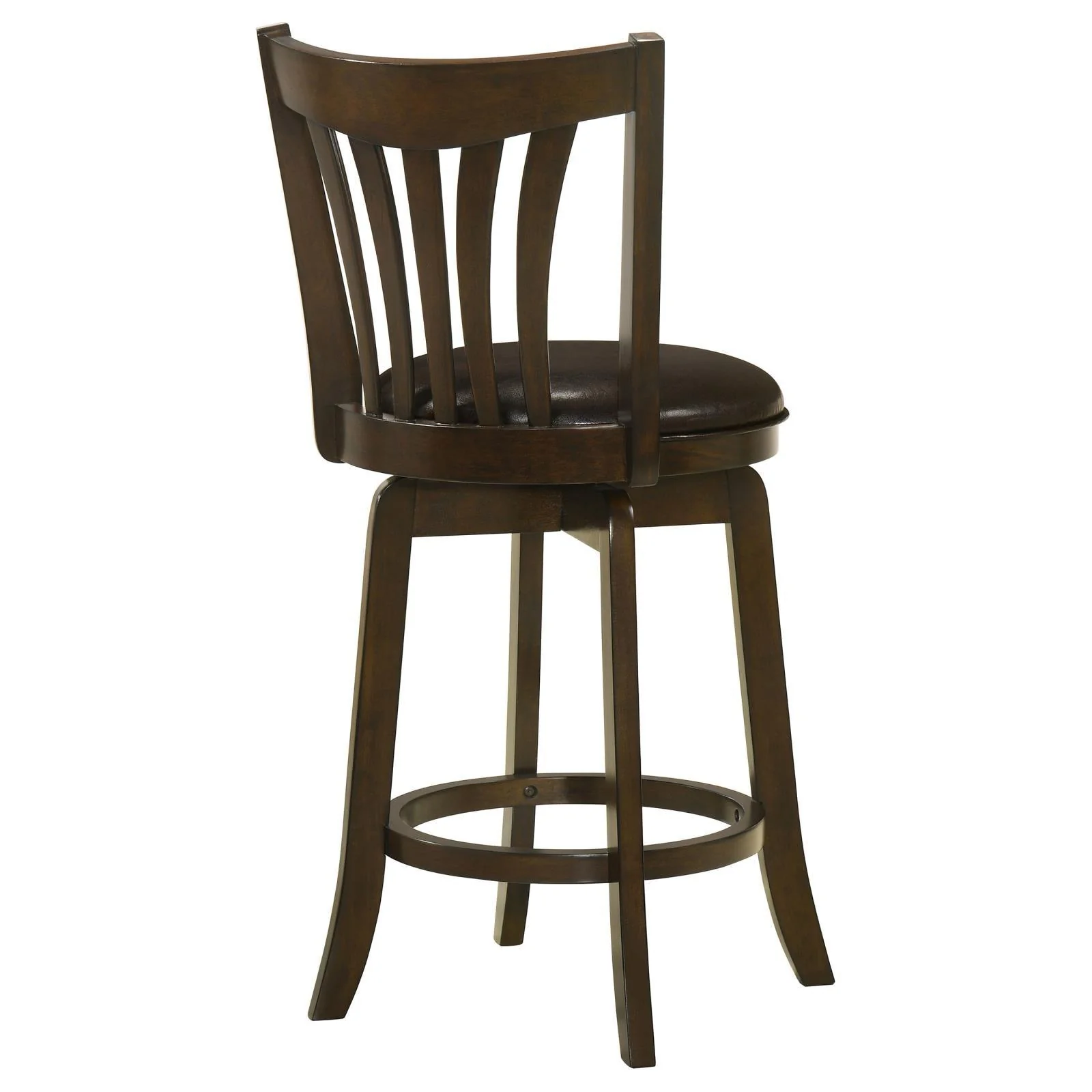 Lambert Counter Height Swivel Bar Stool with Upholstered Seat Dark Cherry - Image 7