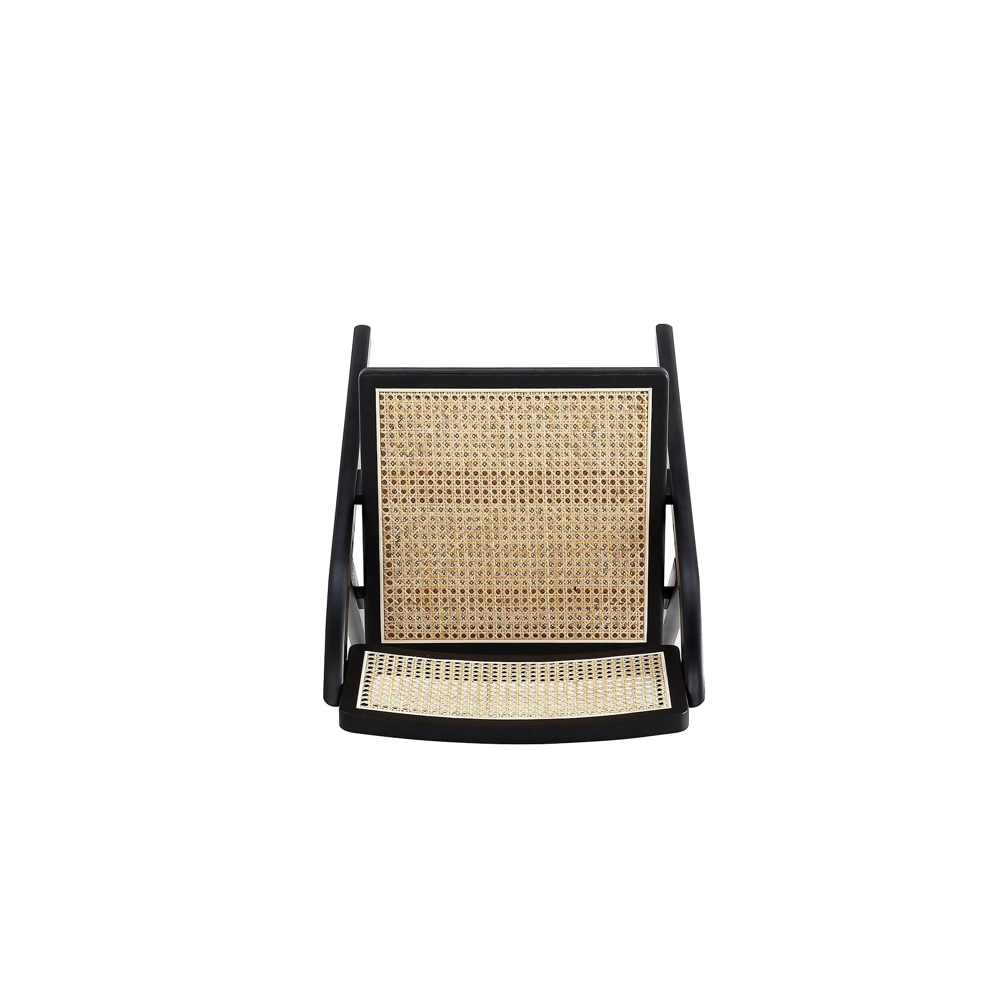 Lambinet Folding Dining Chair in Black and Natural Cane (set of 4) - Image 10