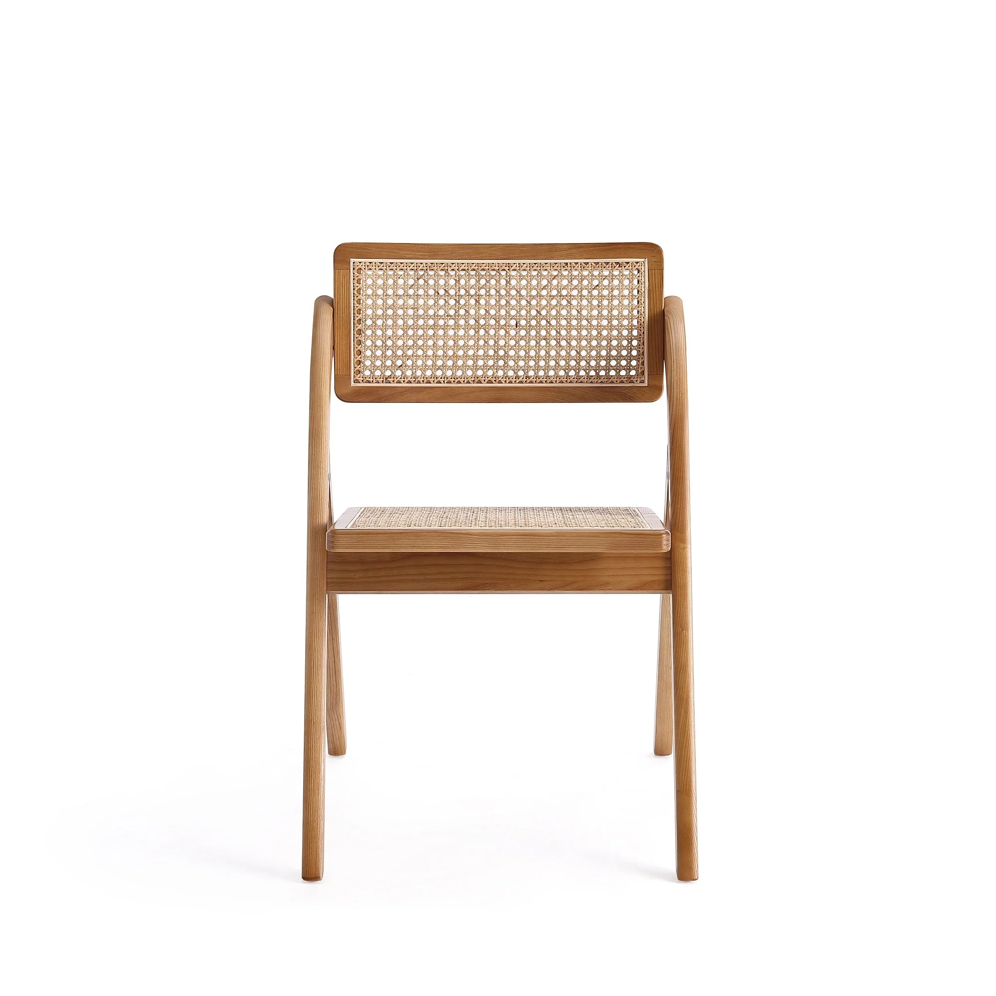 Lambinet Folding Dining Chair in Nature Cane (set of 4) - Image 5