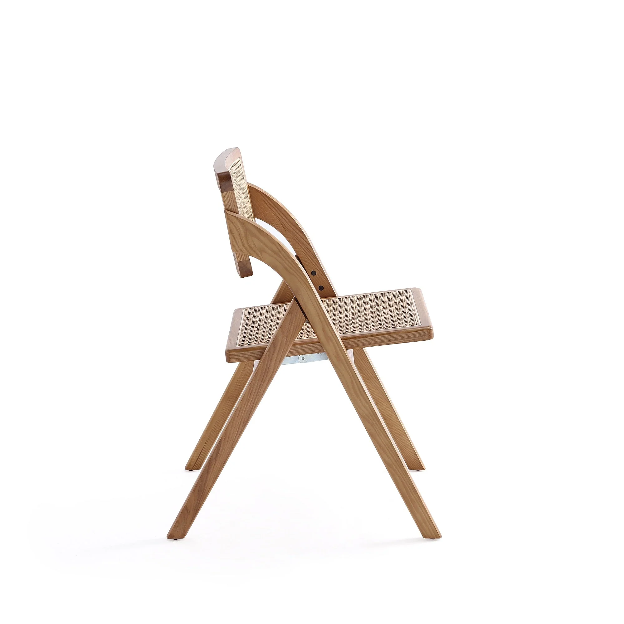 Lambinet Folding Dining Chair in Nature Cane (set of 4) - Image 6