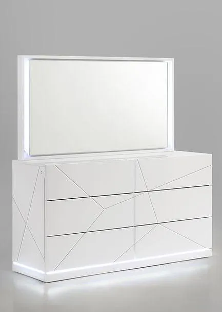 Lana White Platform Bedroom Set - Image 4