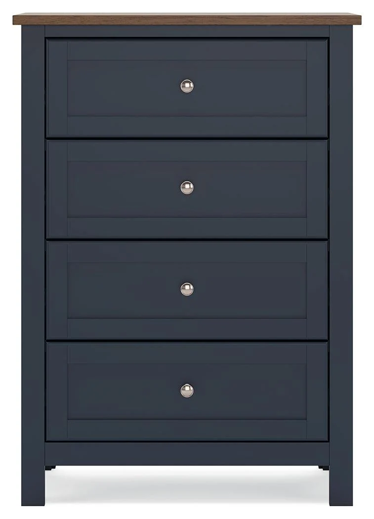 Landocken Brown/Blue Chest of Drawers - Image 3