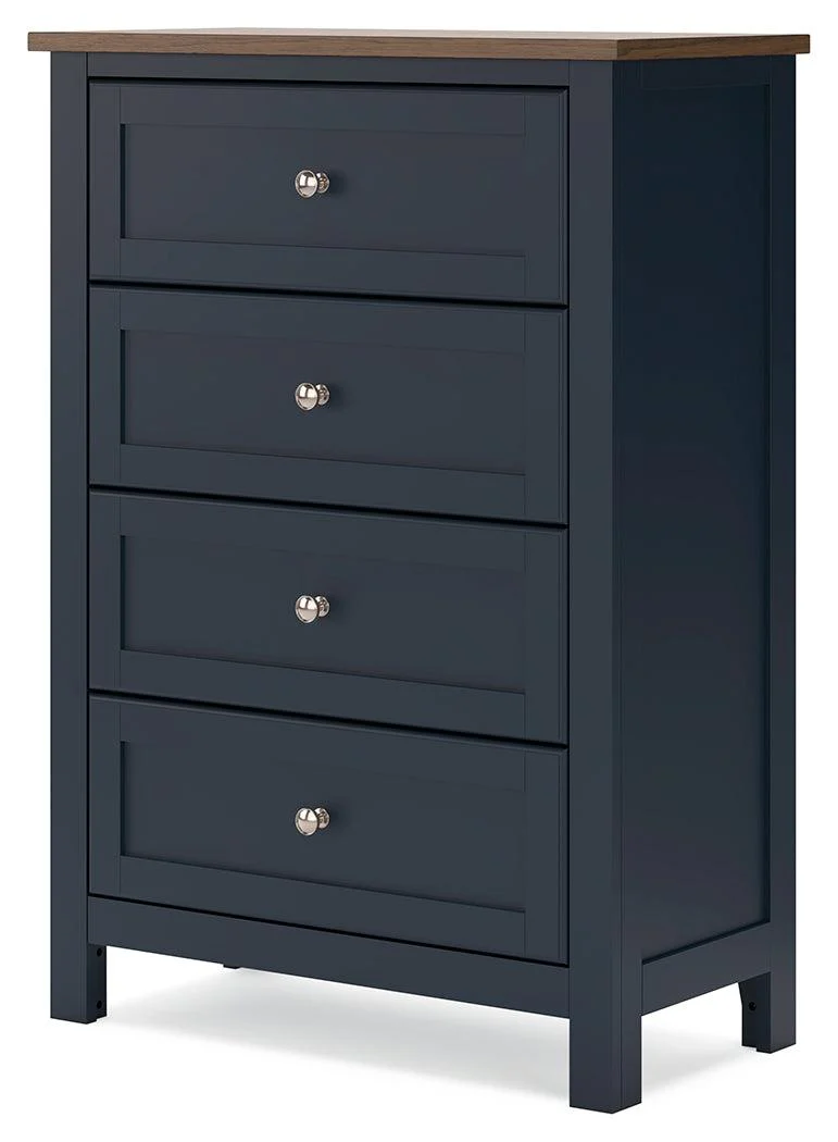 Landocken Brown/Blue Chest of Drawers - Image 8