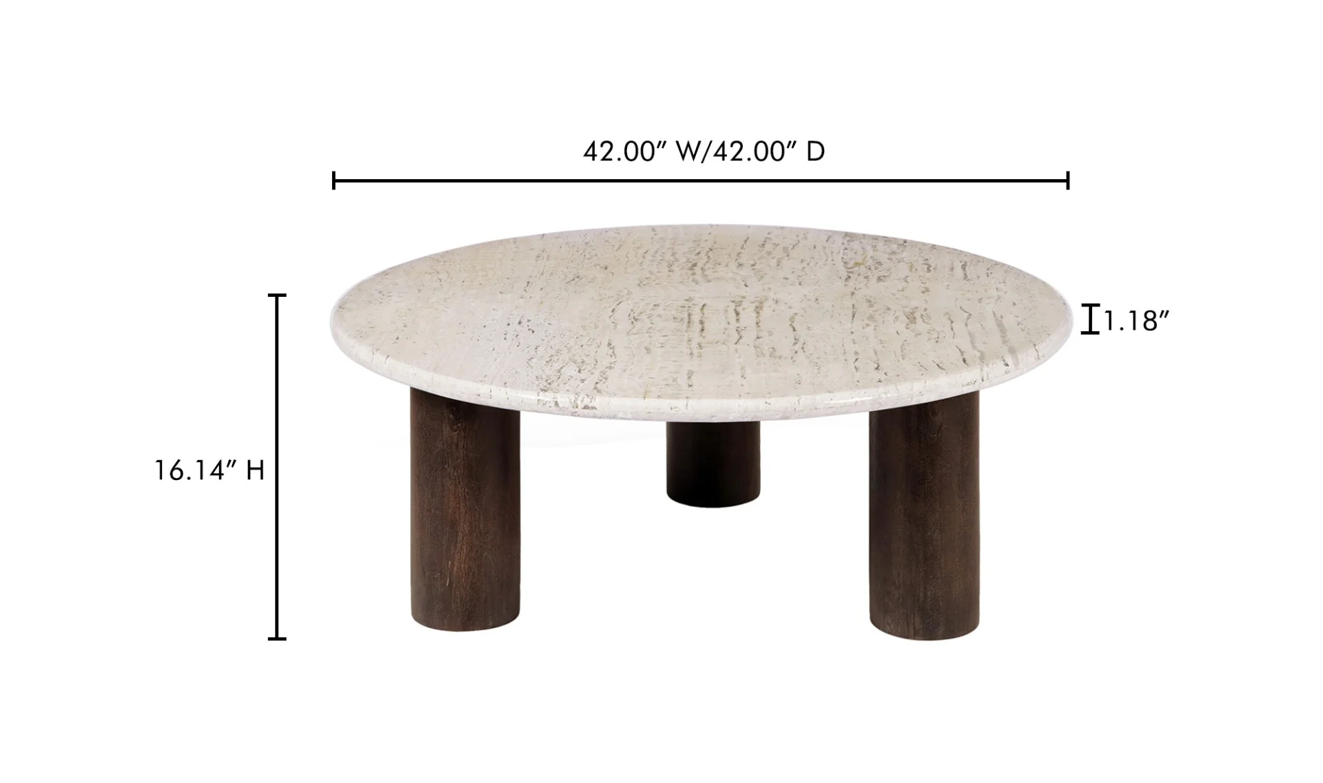 Landon Coffee Table Beige Travertine - Image 10
