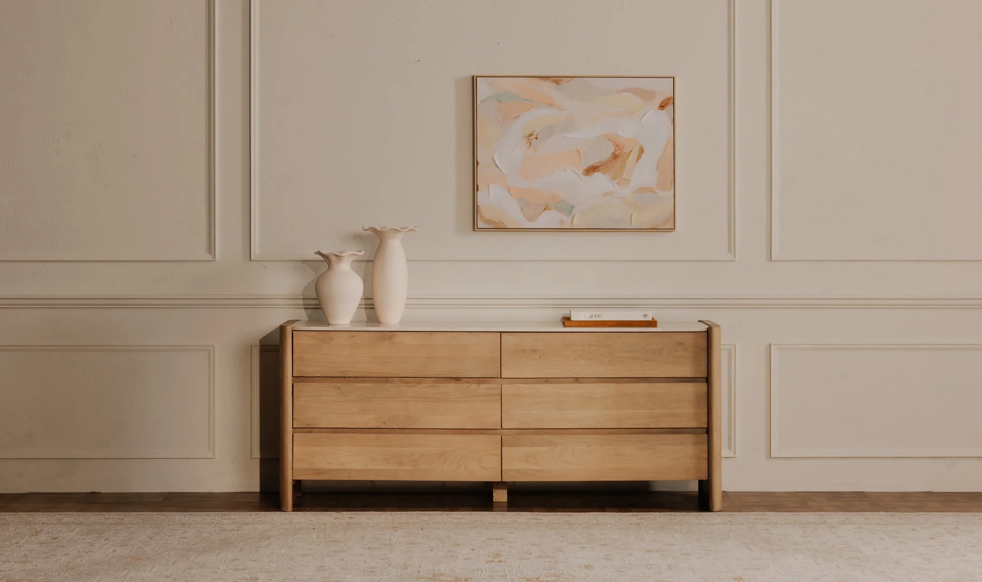 Lane 6 Drawer Dresser Natural - Image 3