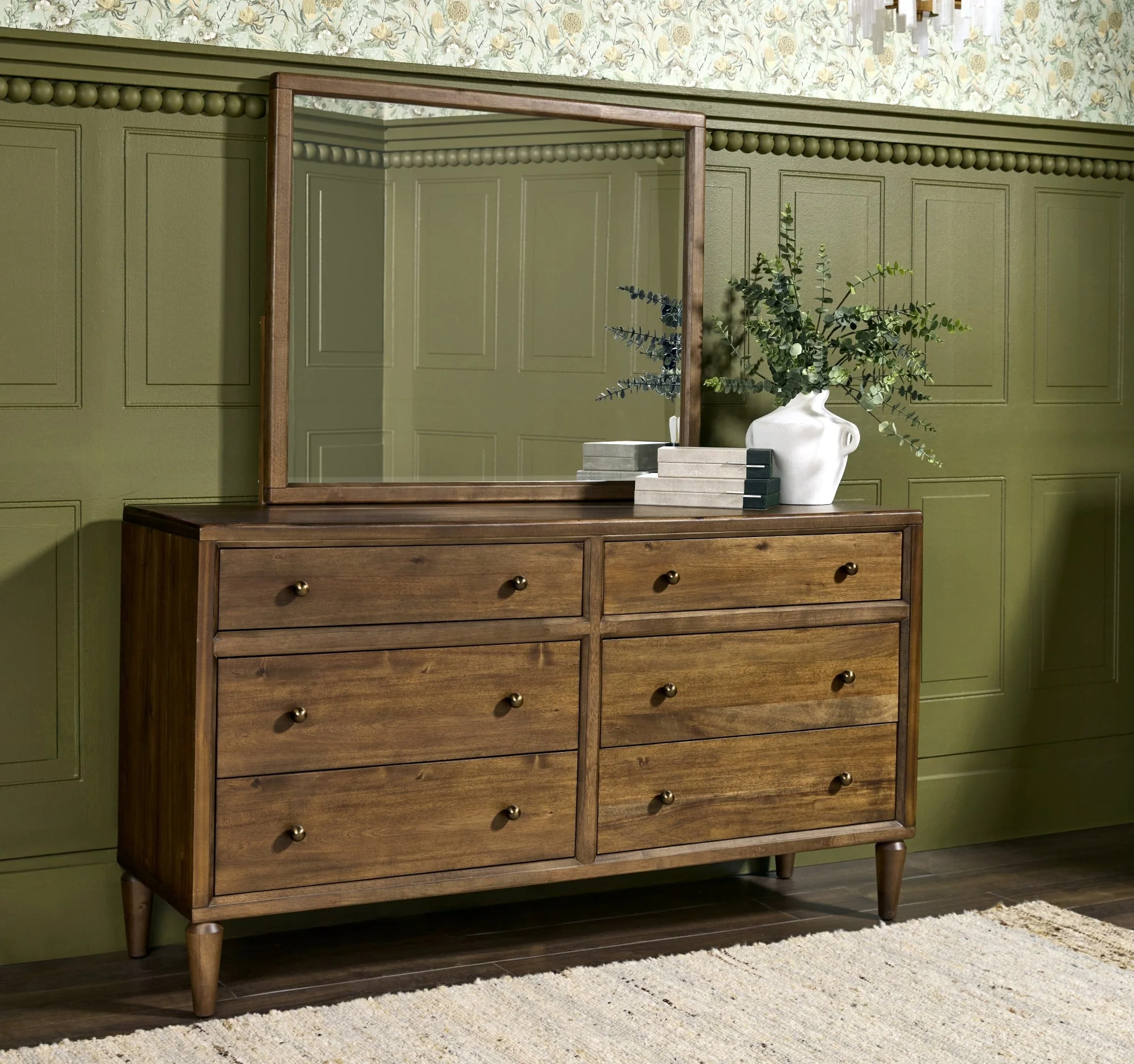 Langley Autumn Forest Dresser Mirror - Image 4