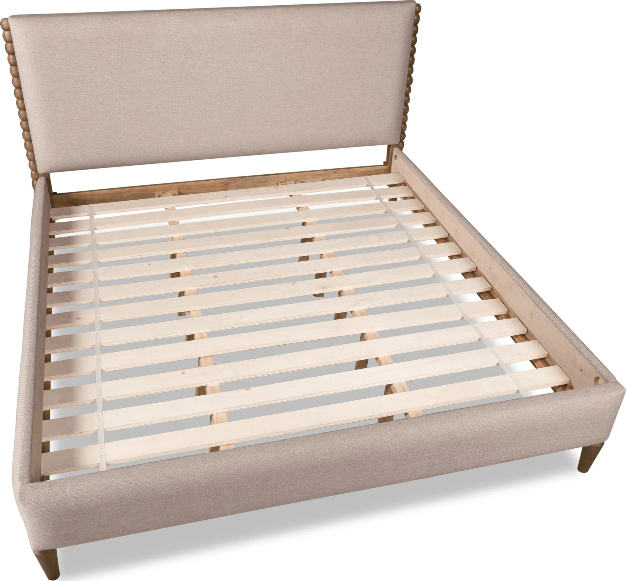 Langley Honey Wheat/Autumn Forest Upholstered Queen Bed - Image 8