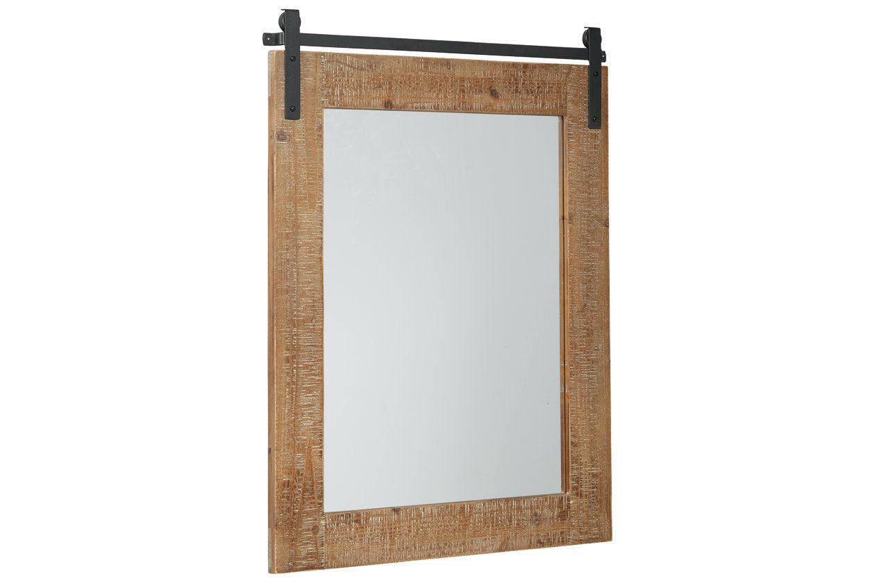 Lanie Antique Brown Accent Mirror - Image 2