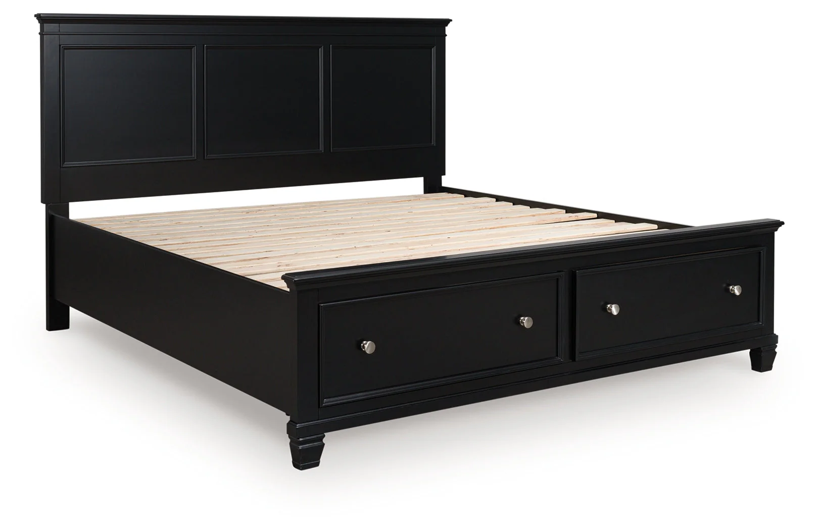 Lanolee Black California King Panel Storage Bed - Image 4