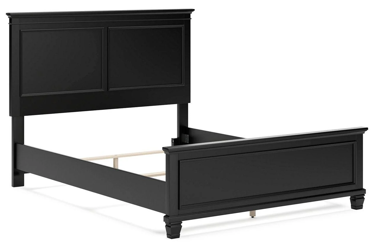 Lanolee Black Queen Panel Bed - Image 2