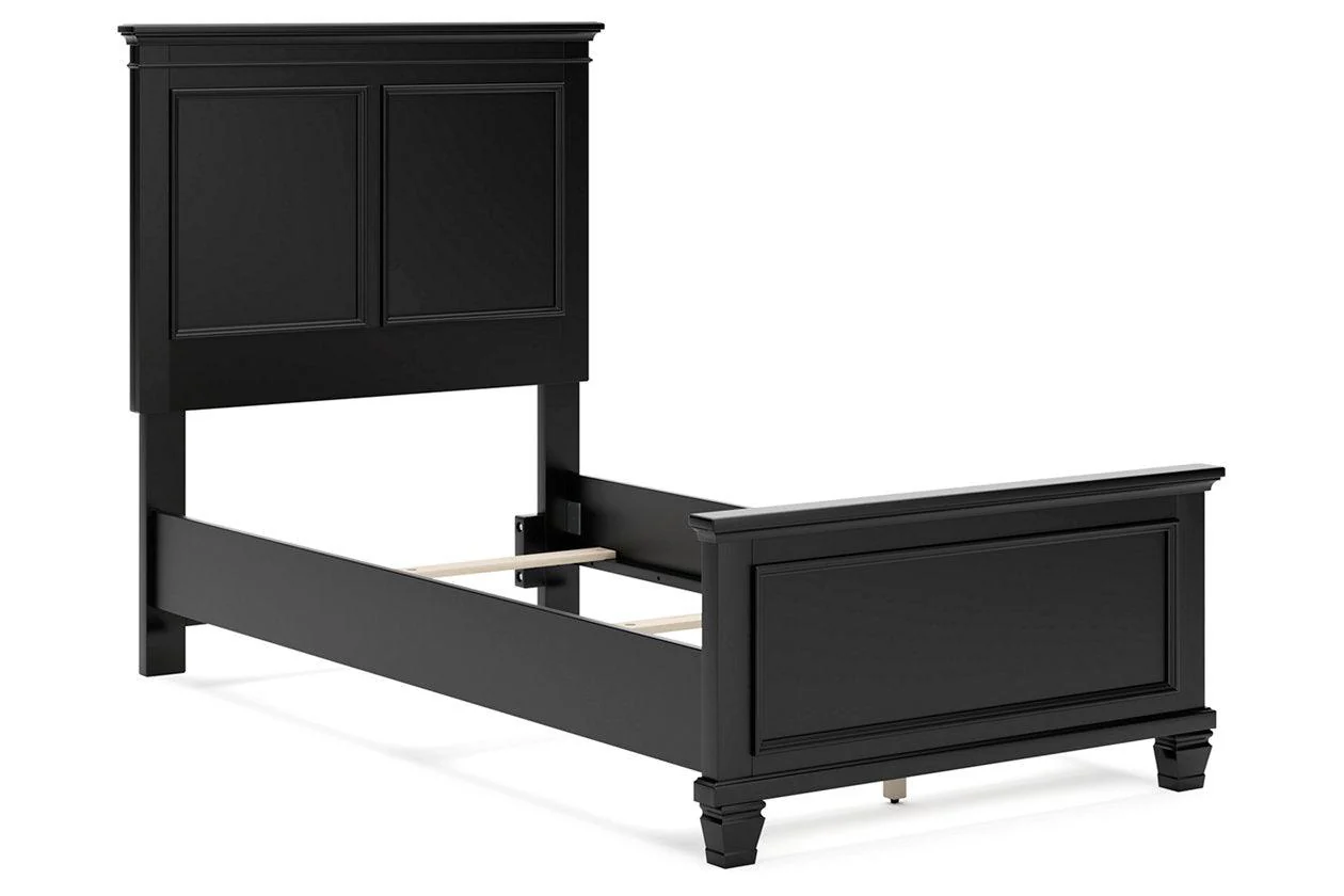 Lanolee Black Twin Panel Bed - Image 2