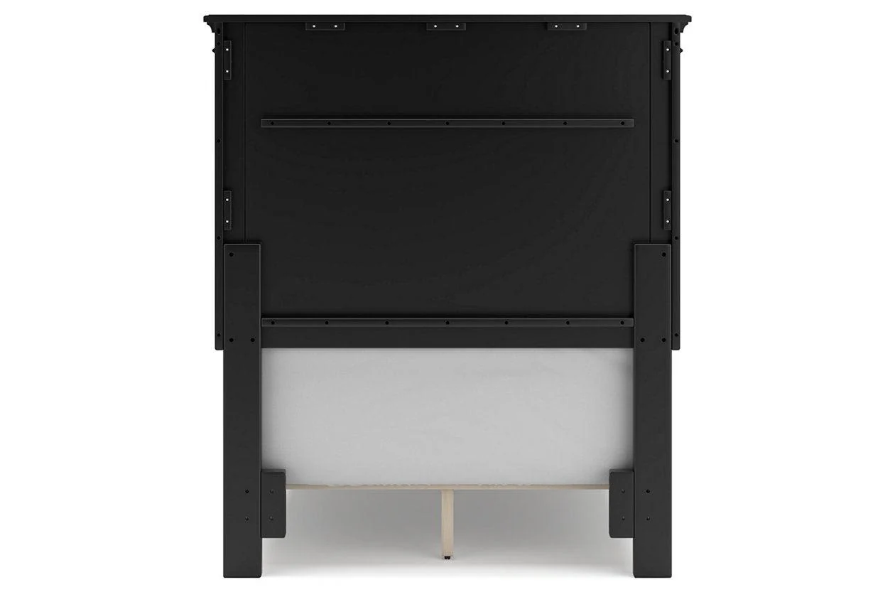 Lanolee Black Twin Panel Bed - Image 6