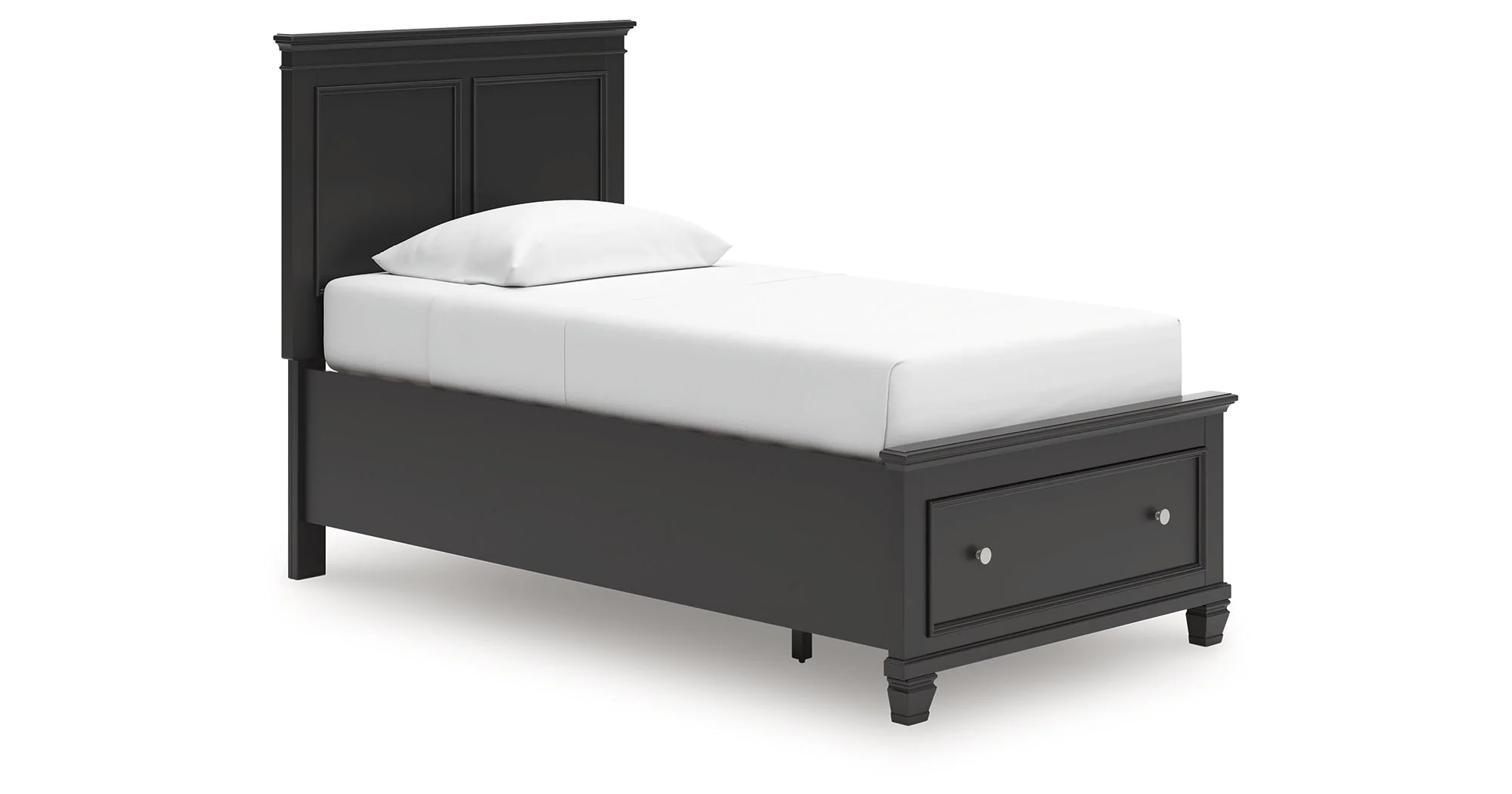 Lanolee Black Twin Panel Storage Bed - Image 11