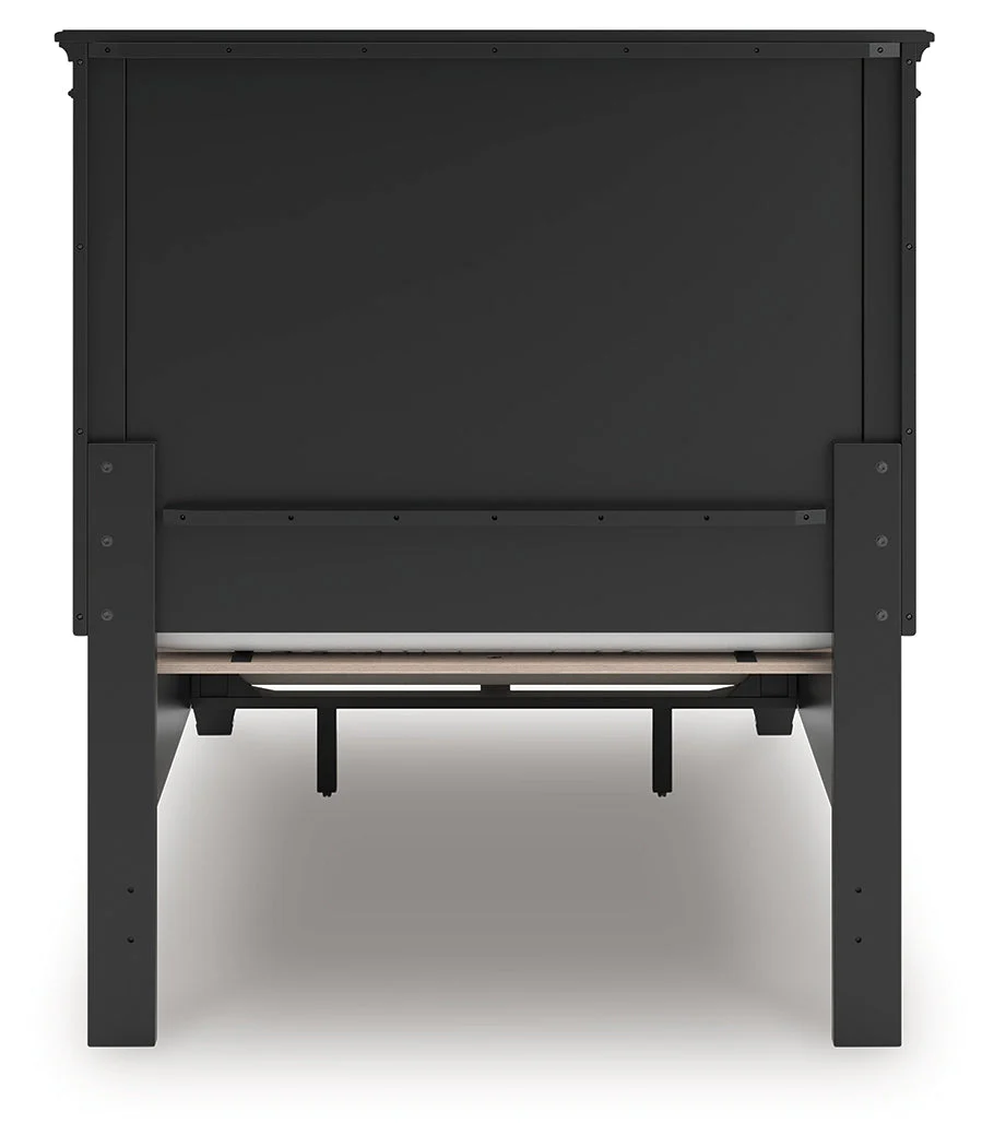 Lanolee Black Twin Panel Storage Bed - Image 6