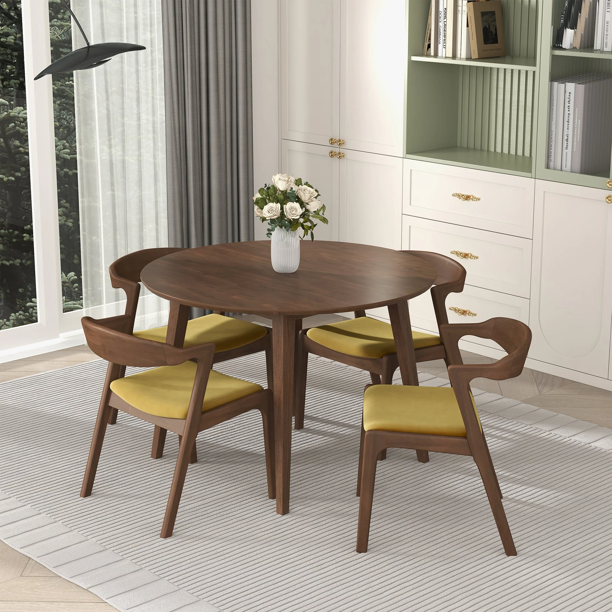 Lara Dining Table (Walnut) - Image 5