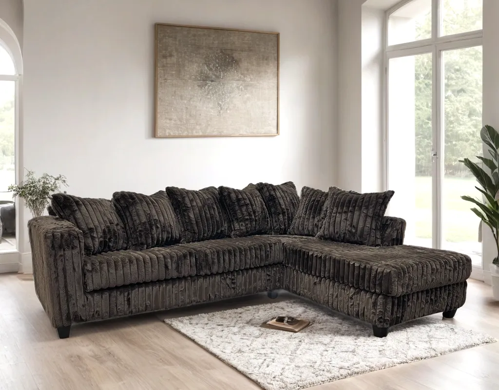 Larce Chocolate Sectional