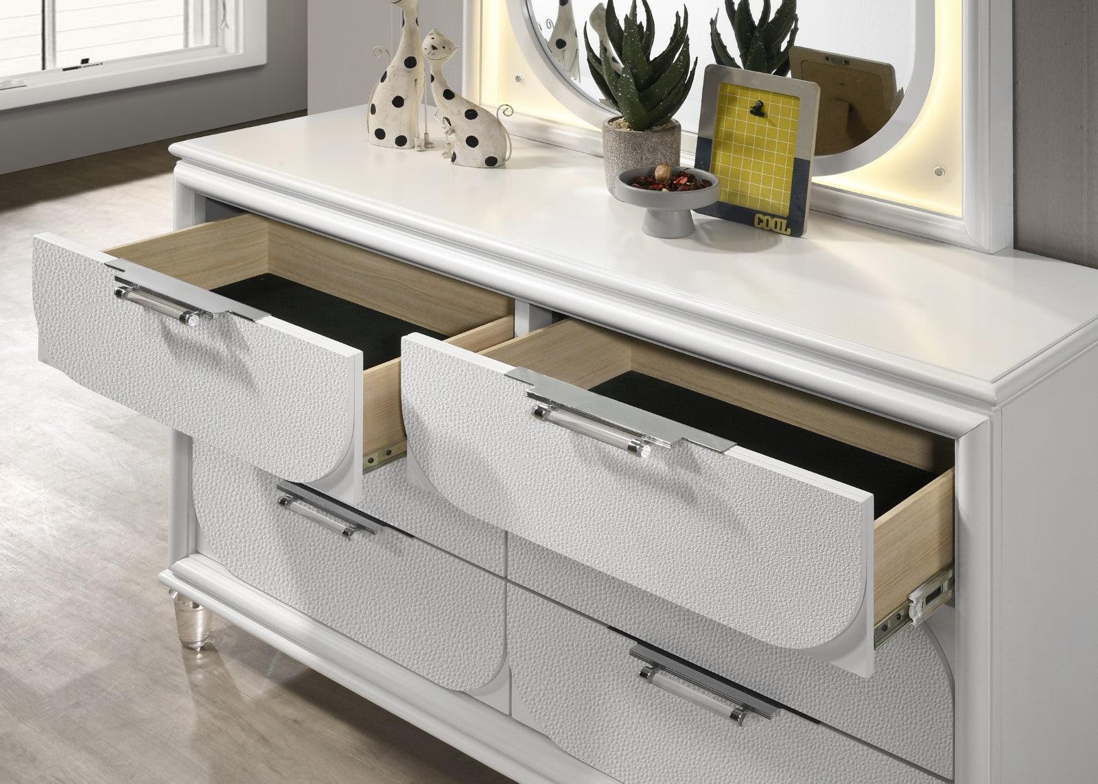 Lareina Pearl White Dresser - Image 2