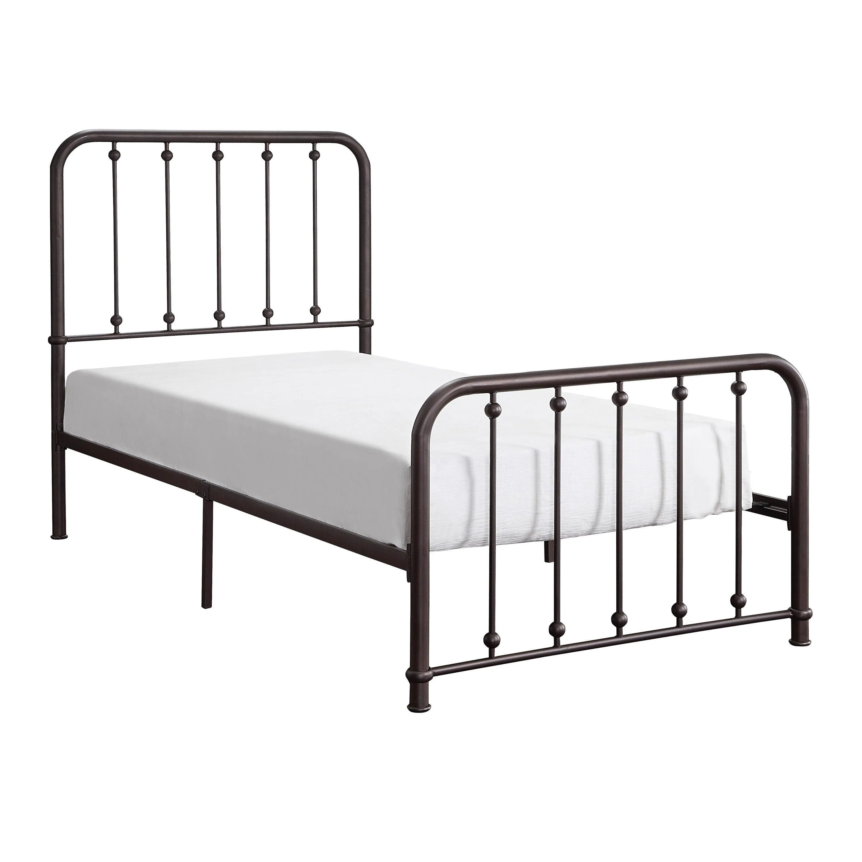 Larkspur Antique Bronze Twin Metal Platform Bed - Image 3