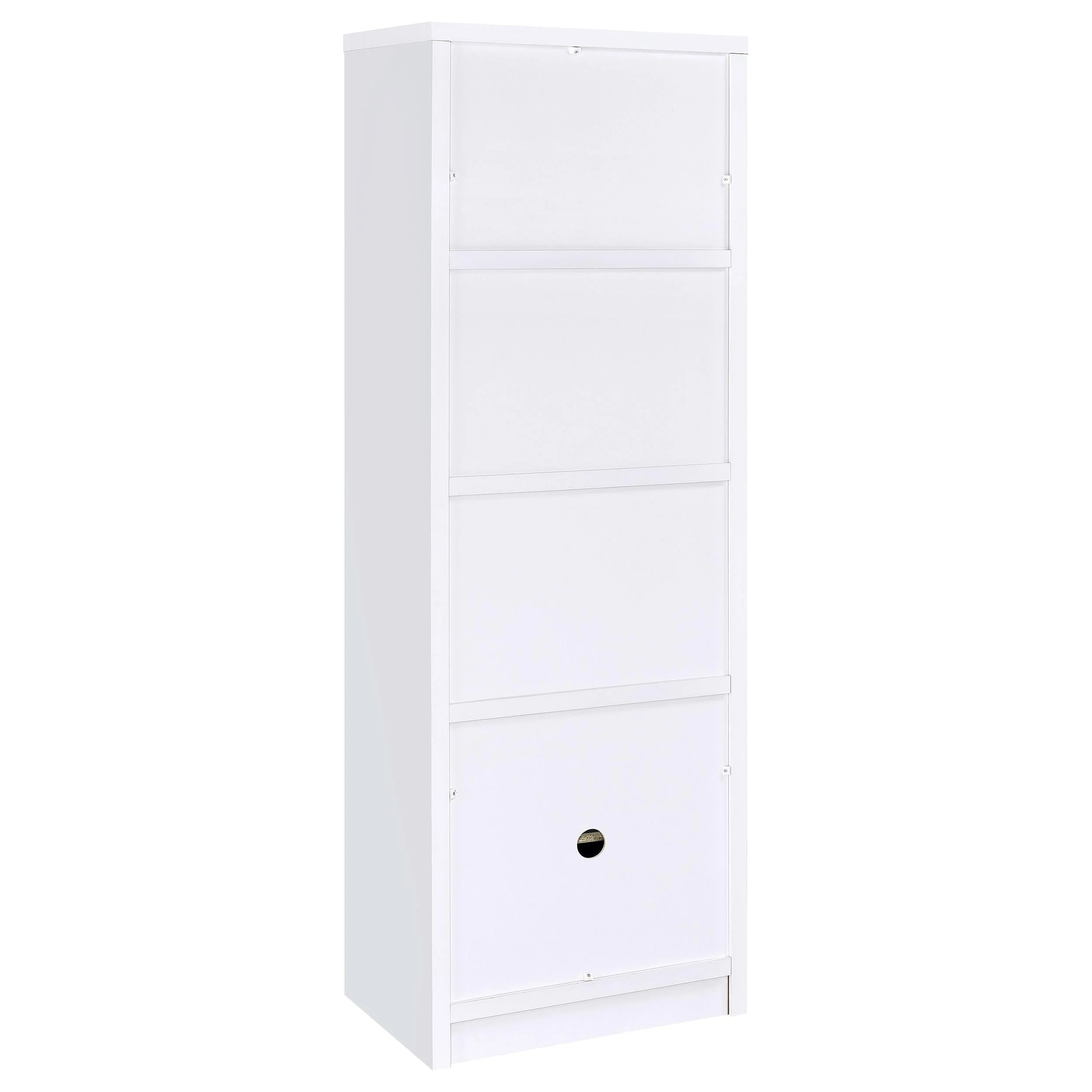 Laughlin White 3-Piece Entertainment Center TV Stand - Image 15