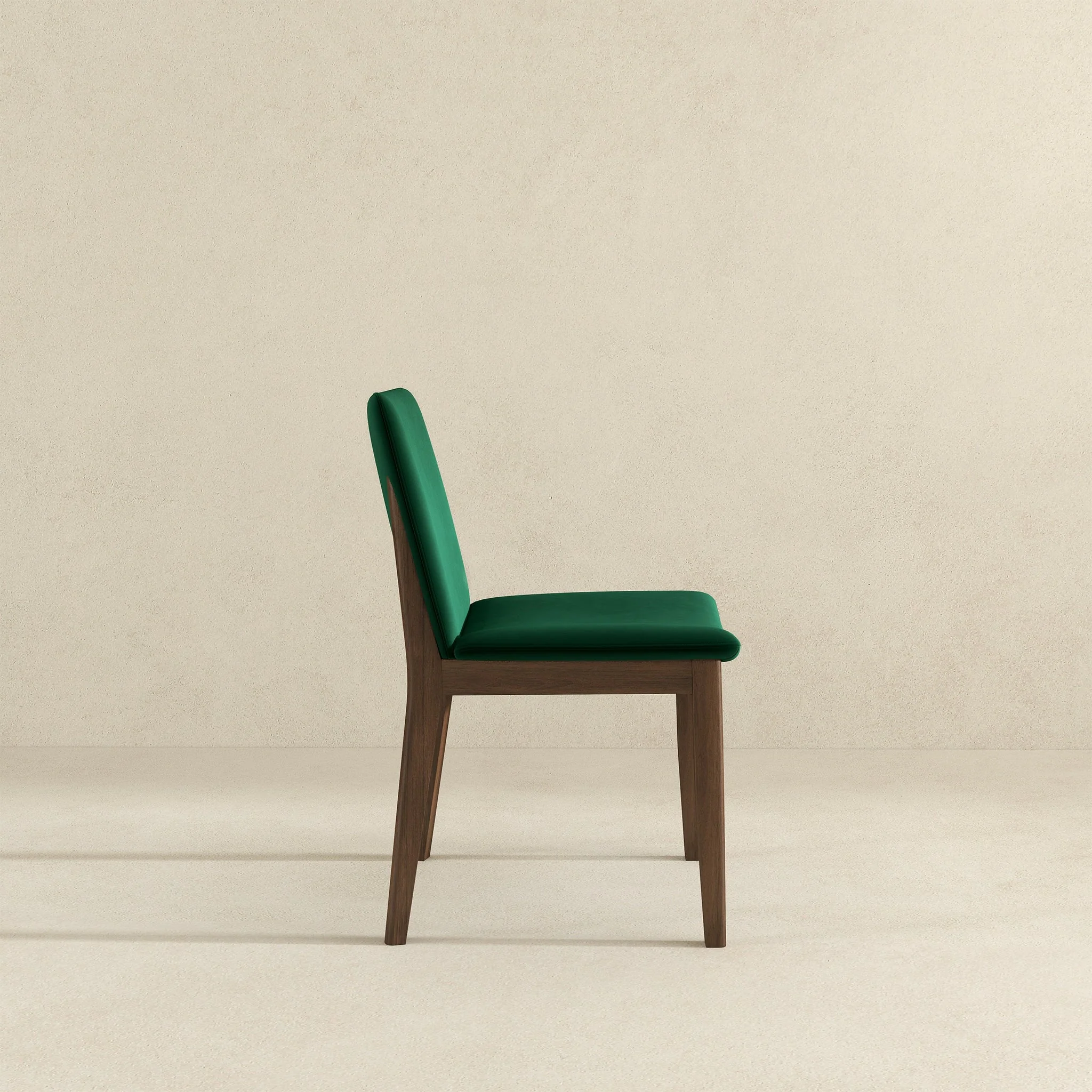 Laura  Green Velvet Solid Wood Dining Chair (Set Of 2) - Image 5