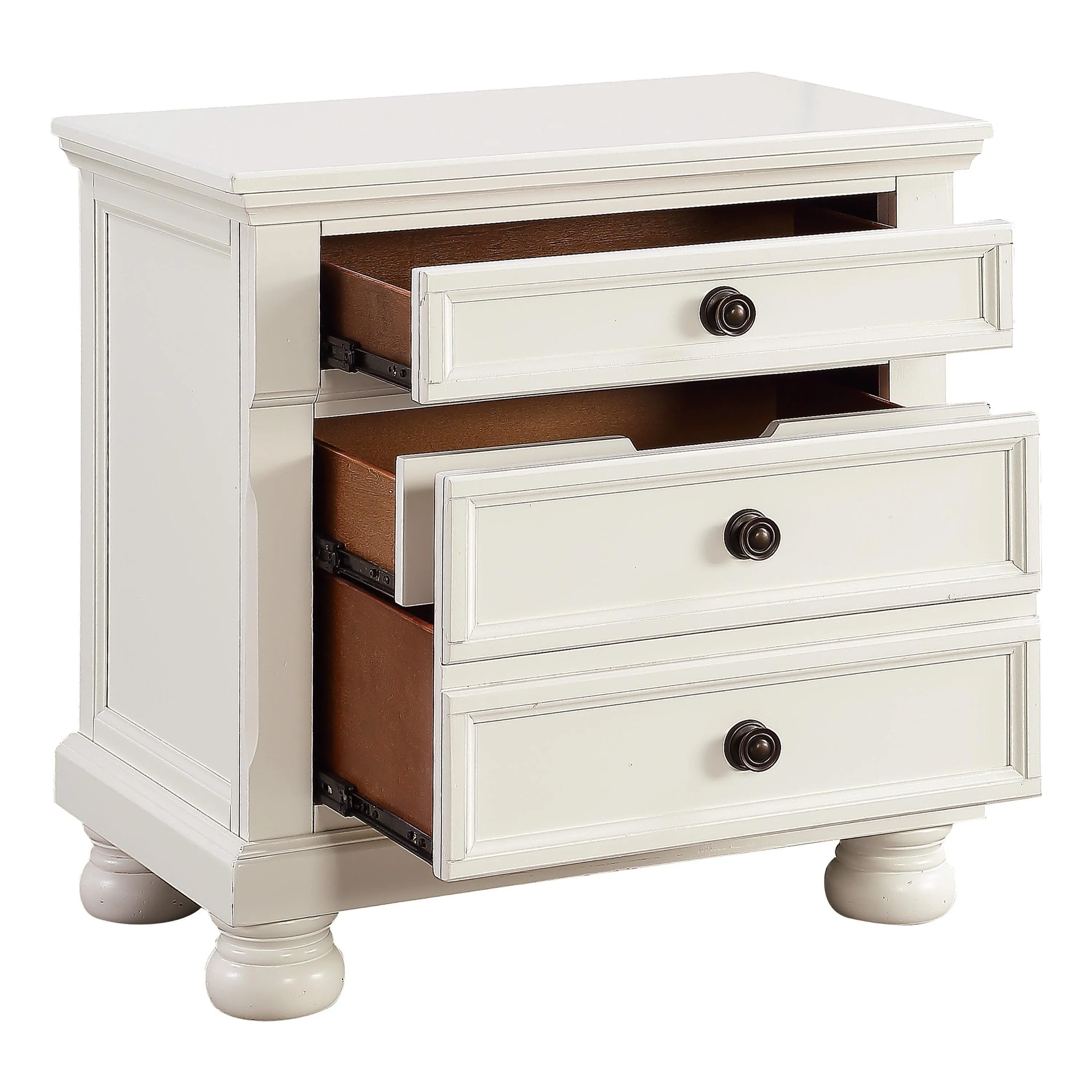 Laurelin White Nightstand - Image 4