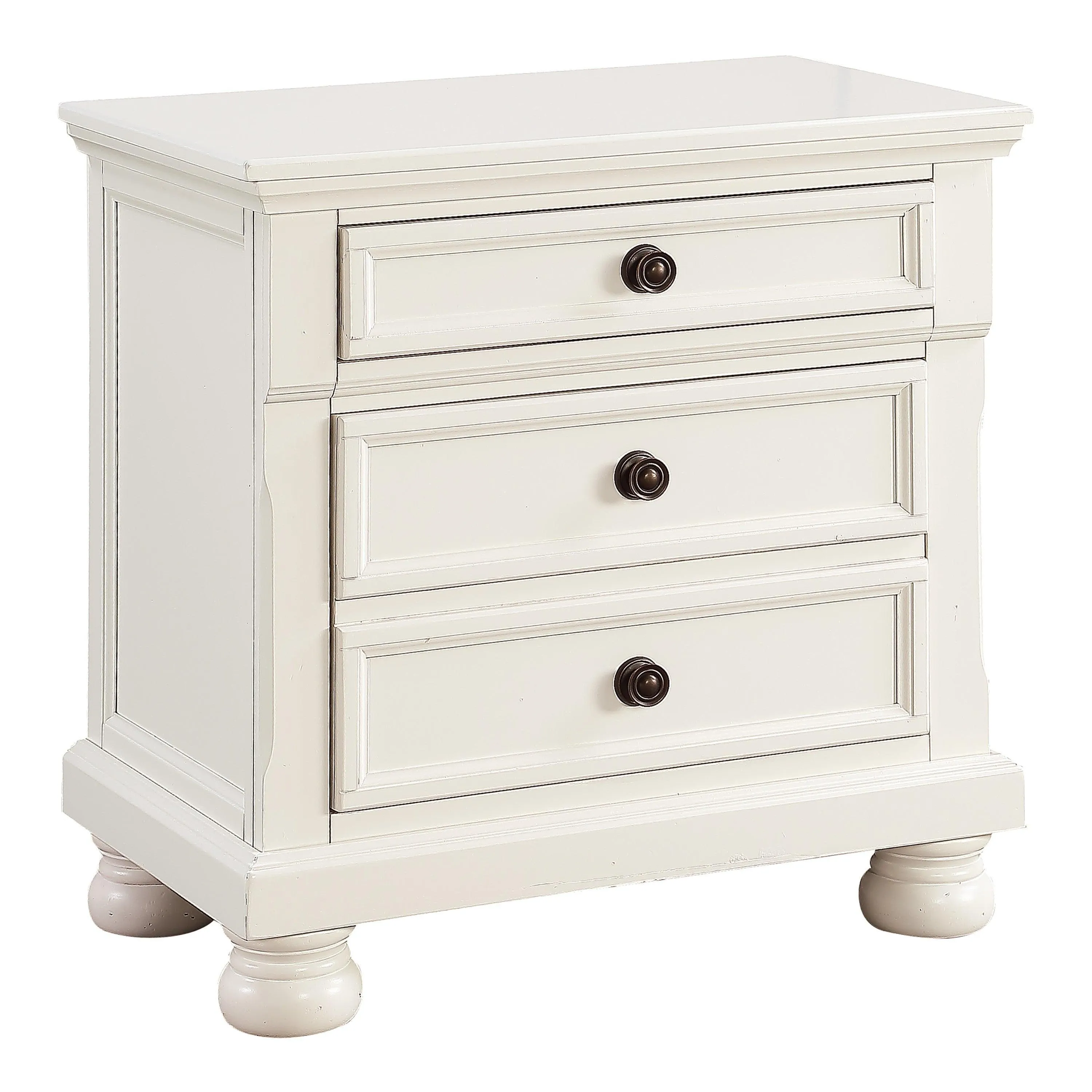 Laurelin White Nightstand - Image 6