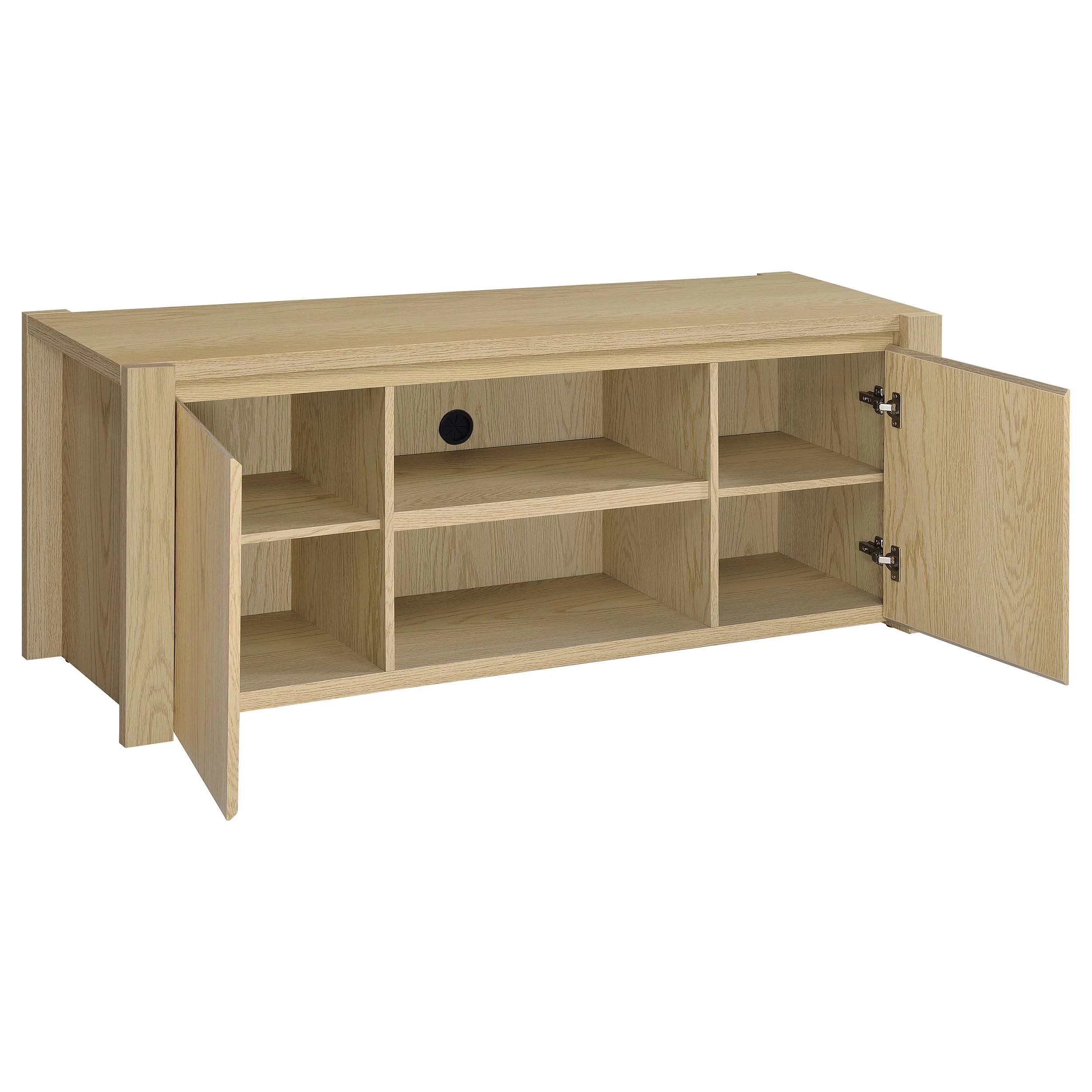 Laurelton Light Oak 60-inch 2-Door TV Stand Media Console - Image 3